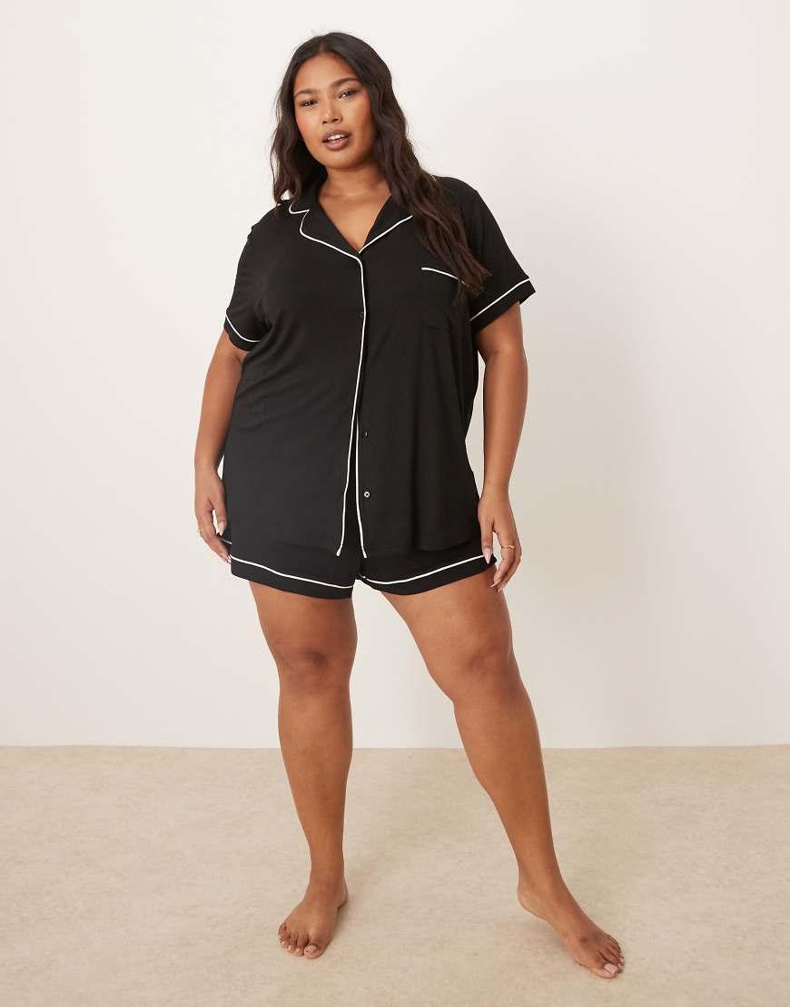 Pyjama Shorts Asos Plus Size Pyjamas ASOS Asos Design Curve Super