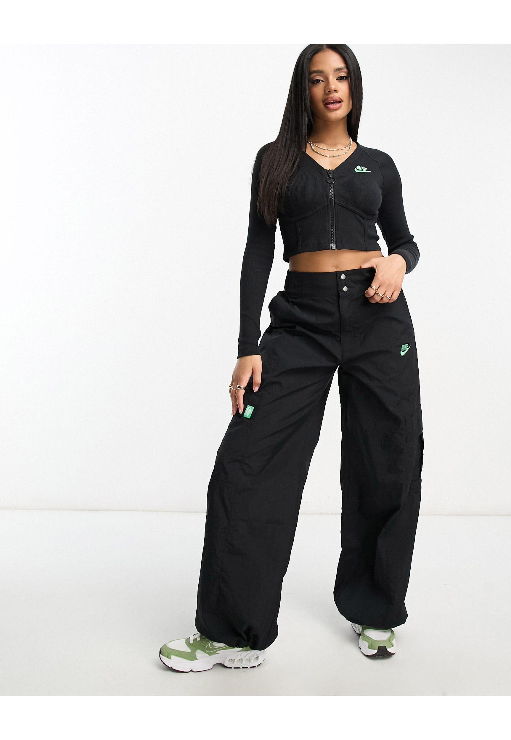 Nike Dance Woven Multi Pocket Cargo Trousers in Black Lyst