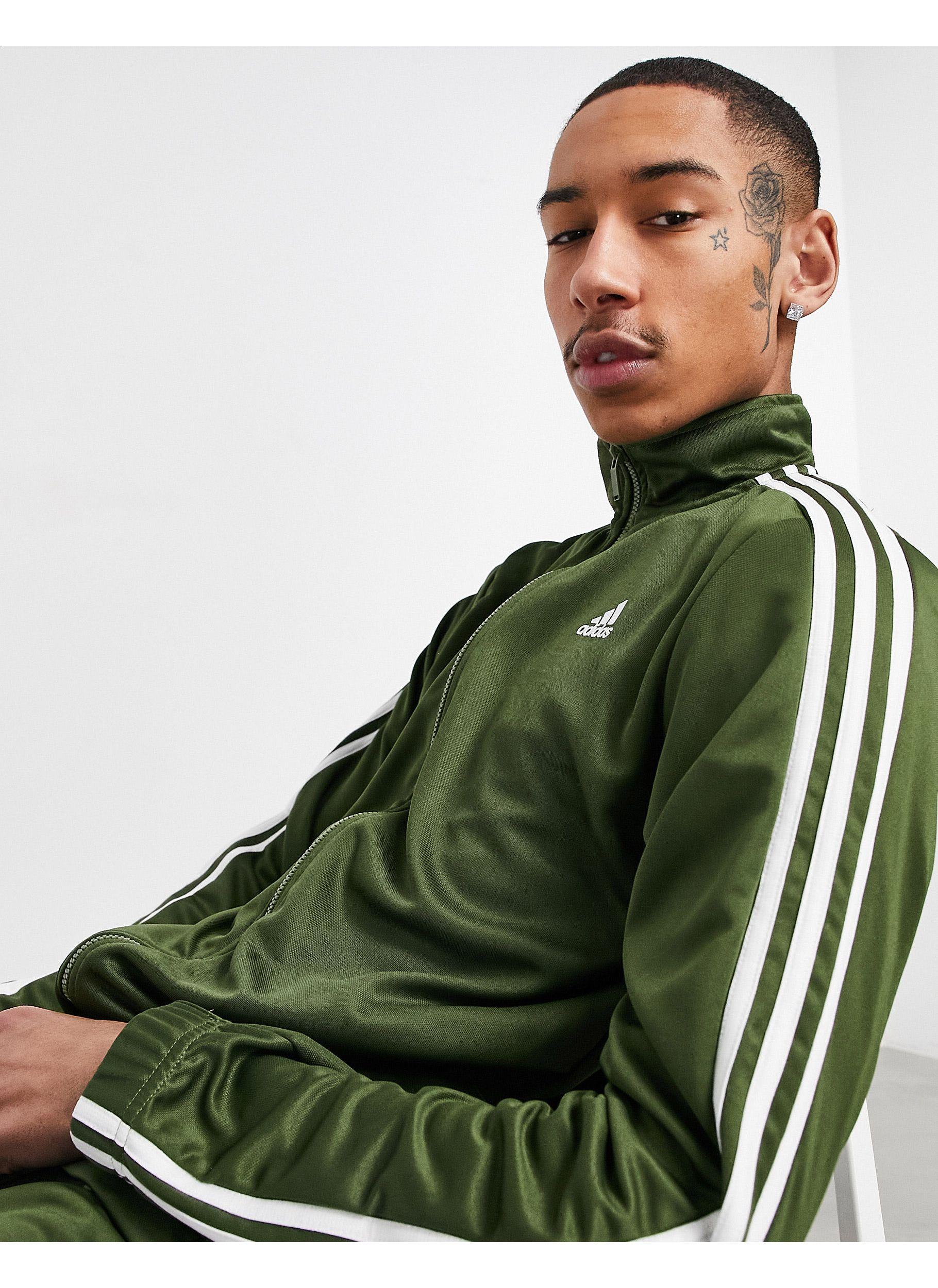 Chándal con 3 rayas tiro adidas Originals de hombre de color Verde | Lyst