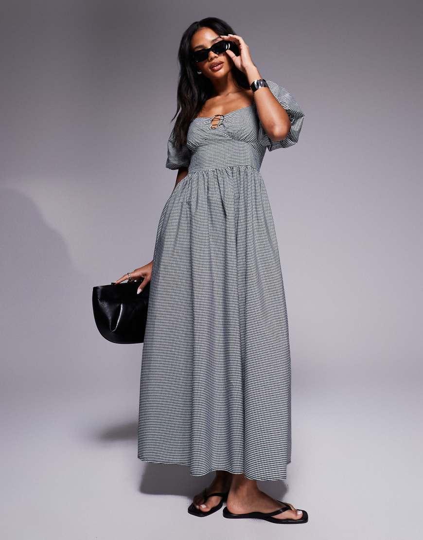 draped halter neck dress Olive Satin Plunge Drape Detail Maxi satin halter wedding dress main image 0