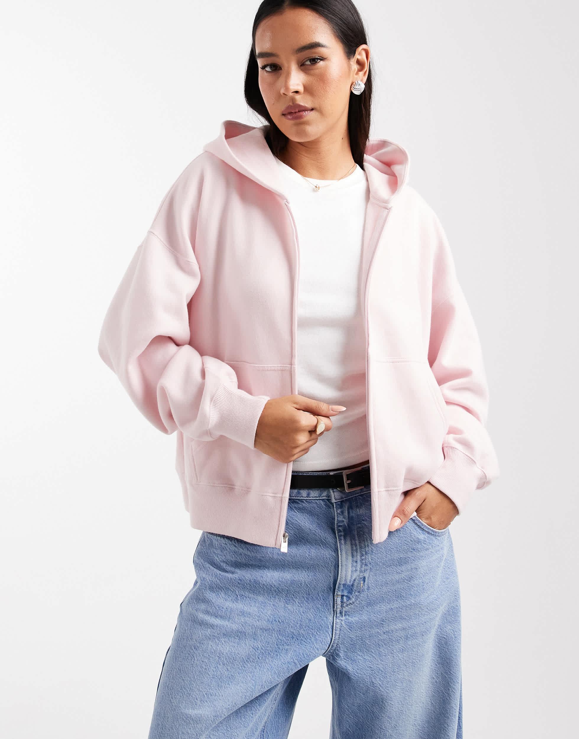 Sweat Hollister Hollister Pull Femme Capuche Hollister Rose Pull