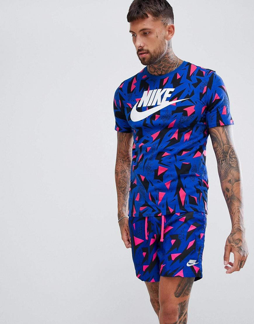Nike 90's Printed T-shirt In Blue Aq4191-405 for Men - Lyst