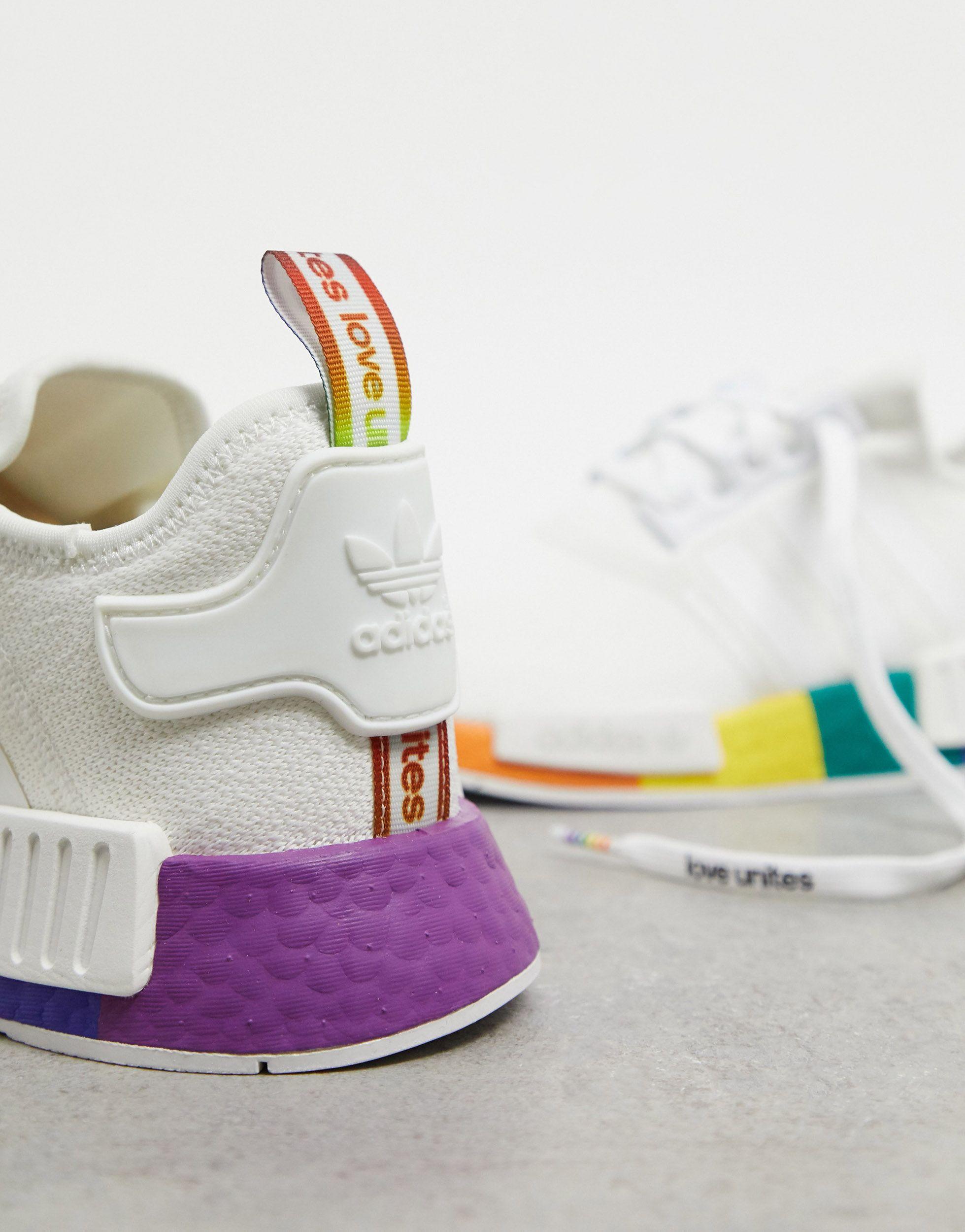 Zapatillas Pride NMD de adidas Originals de hombre de color Blanco