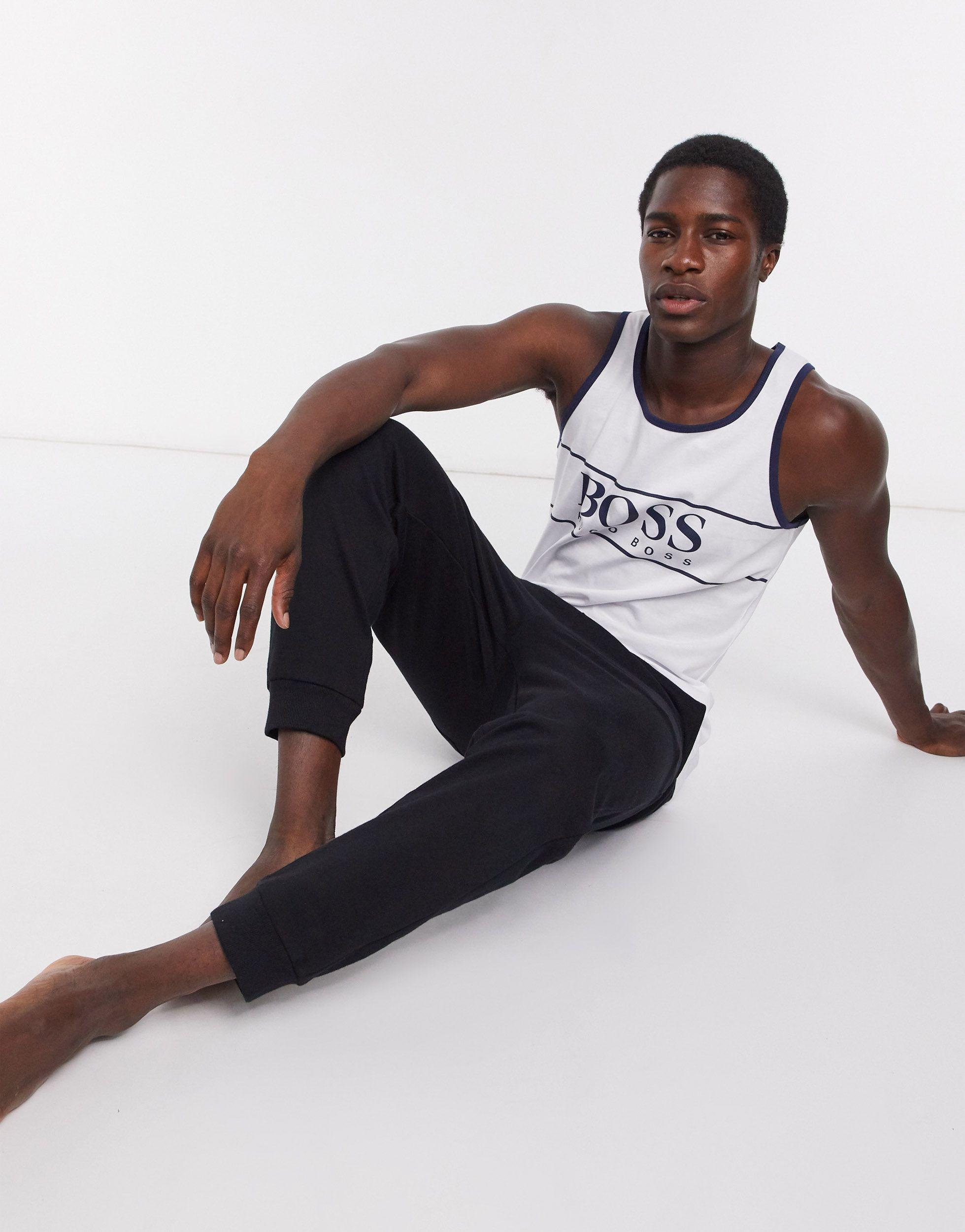 BOSS - Bodywear - Débardeur à logo BOSS pour homme en coloris Blanc | Lyst