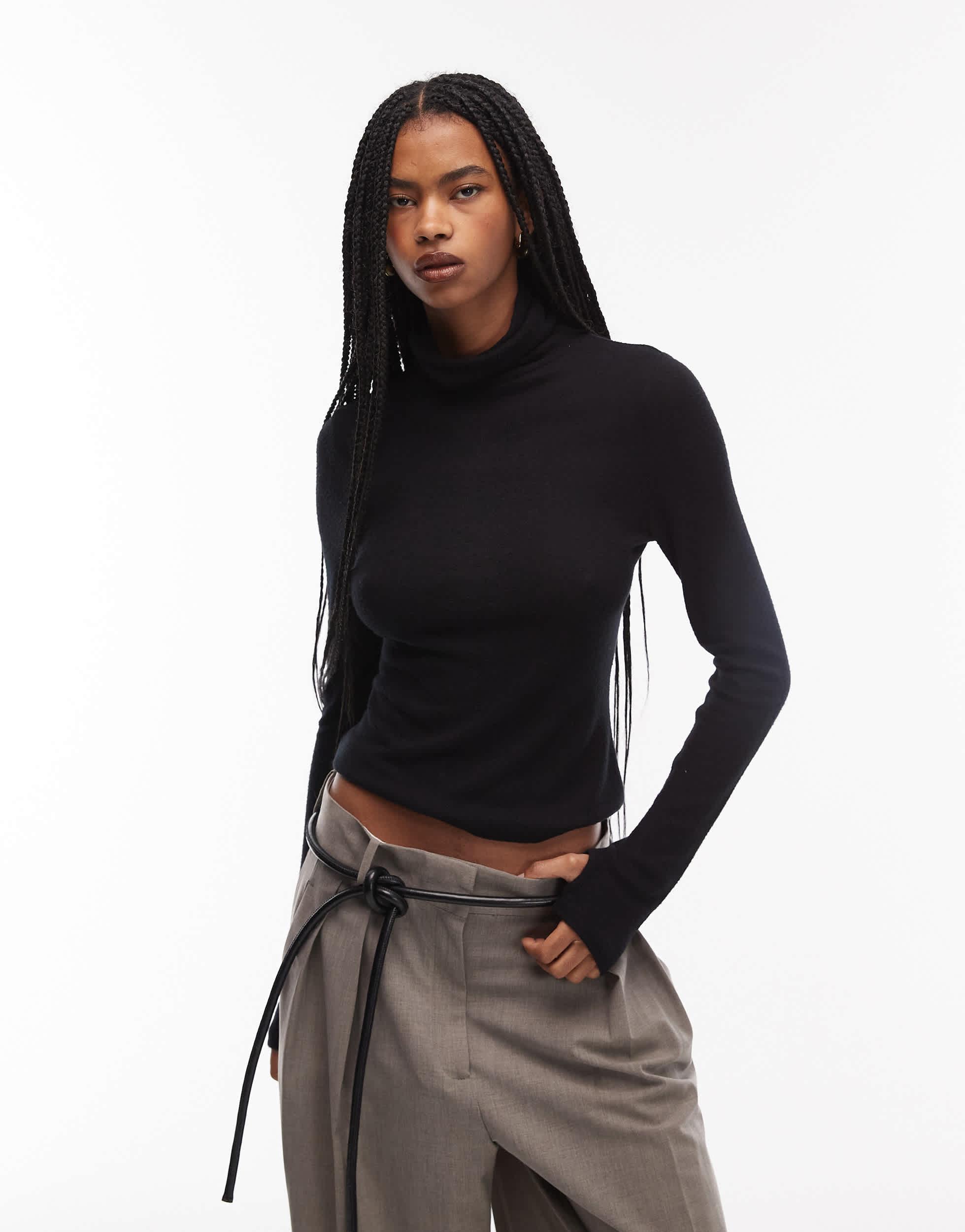 Roulé Noir Asos Col RoulÃ© Femme Pur Cachemire Pull Col RoulÃ