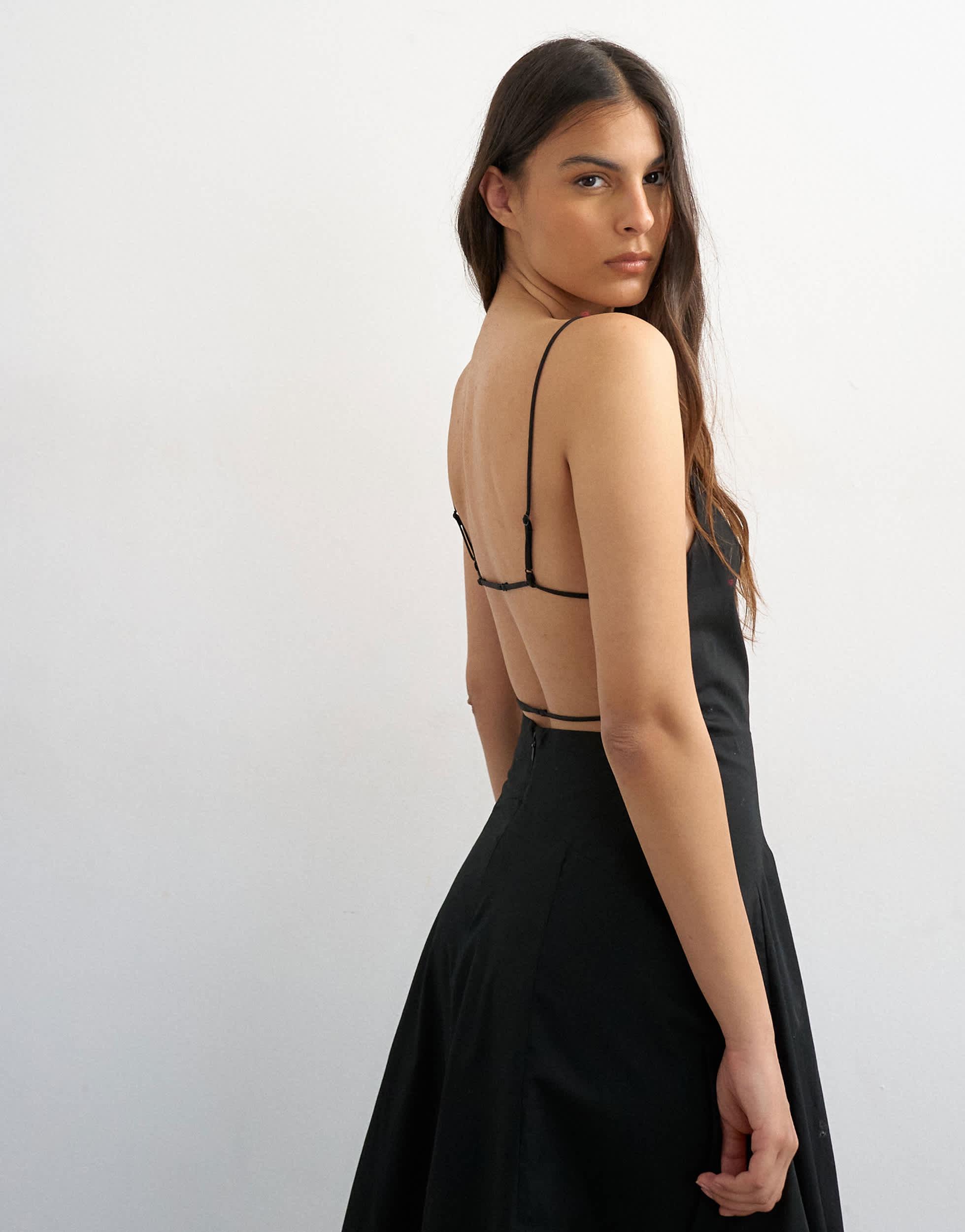 topshop backless dress Topshop a line cupro backless mini dress in brown