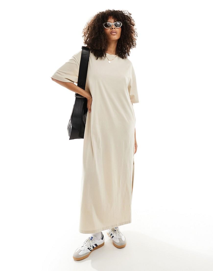 Vestido Semilargo Estilo Camiseta Extragrande De Sin Color de ASOS de color Blanco Lyst