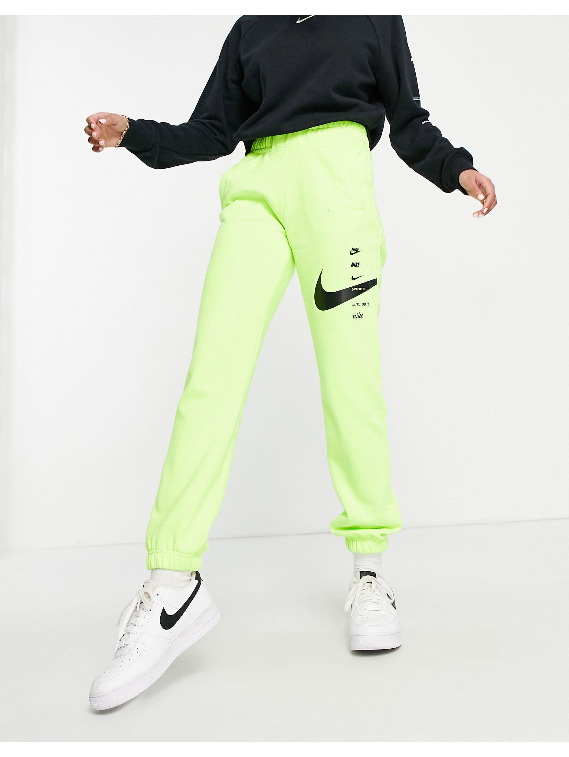 Nike Synthetic Swoosh Logo joggers in 
