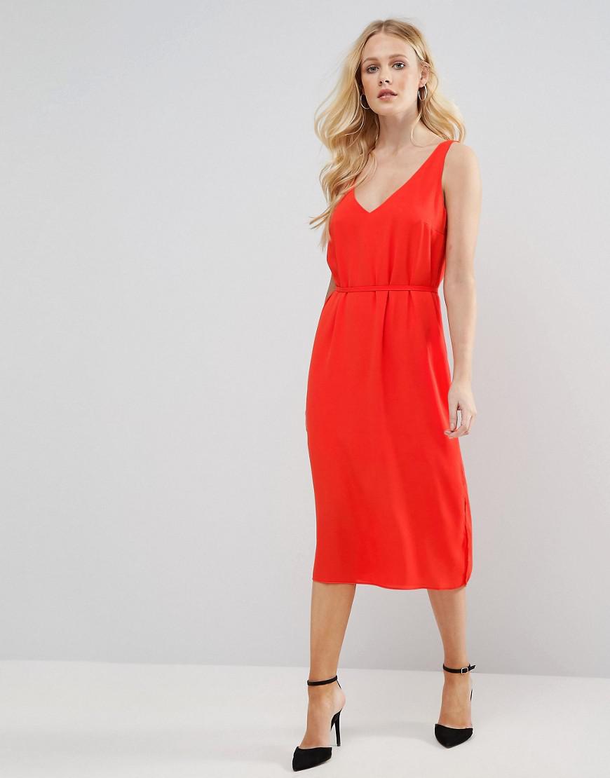 oasis botanical scarf column dress