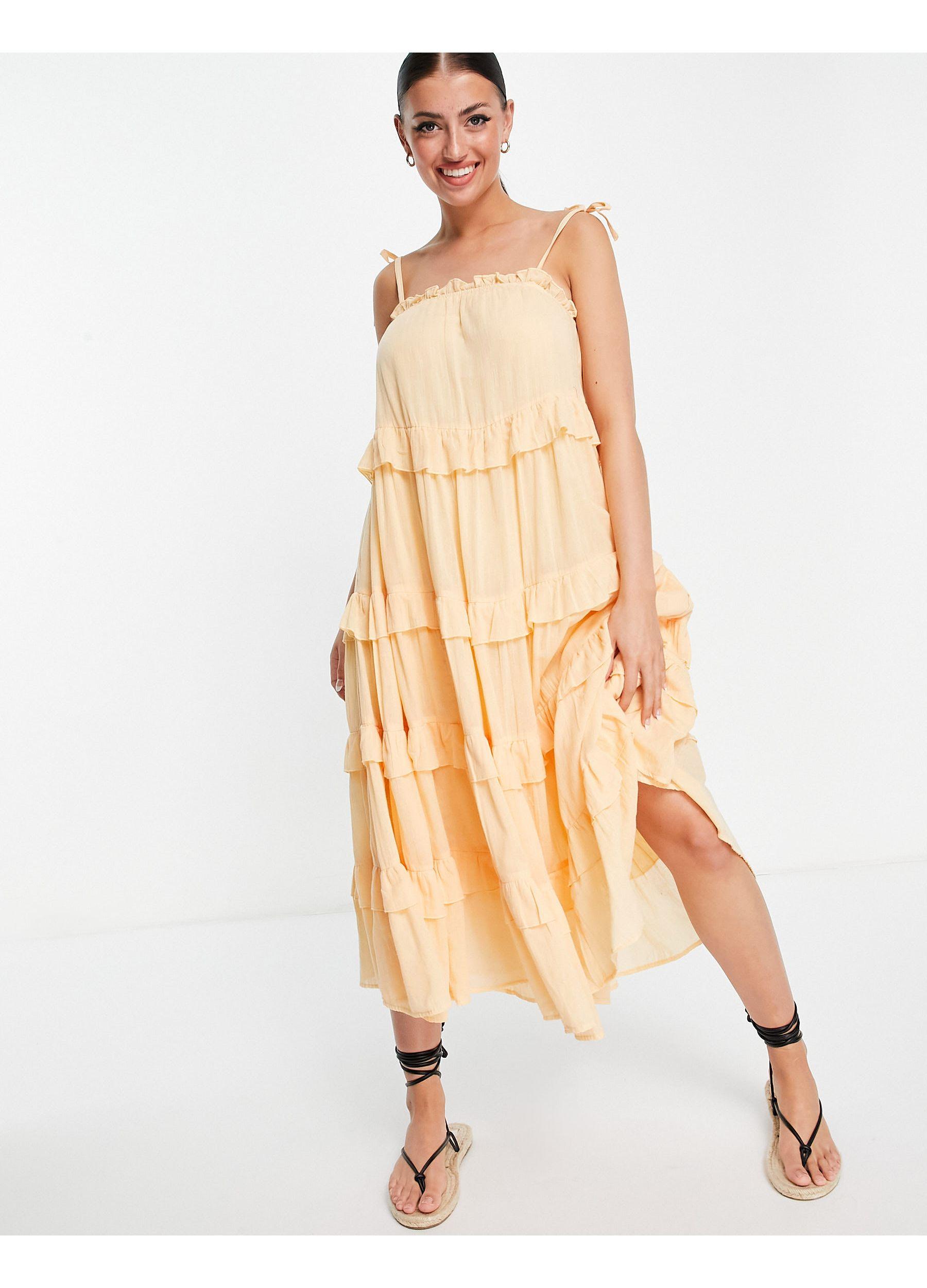 tiered beach dress