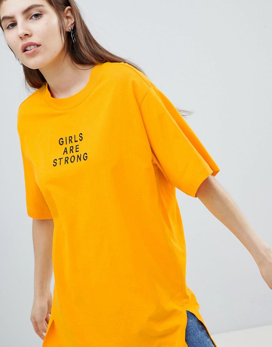 yellow oversized top