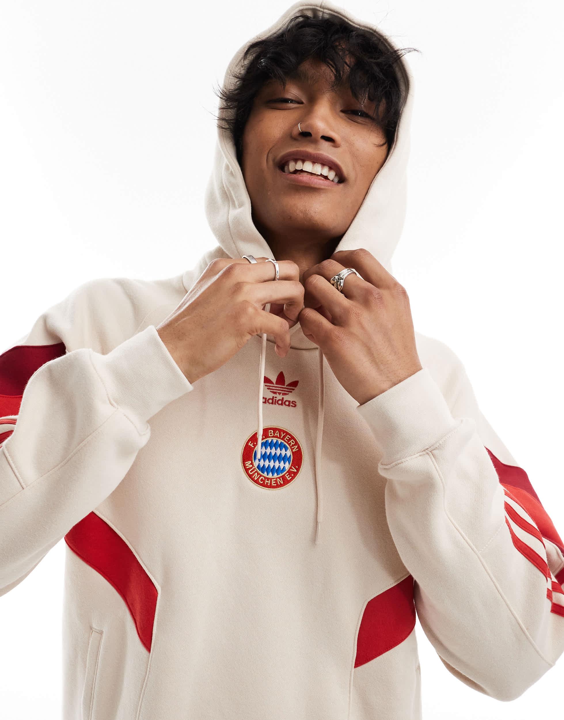 Sweat à Capuche Zippé FC Bayern München Pour Homme - Bleu Marine, 100% Coton - Coupe Classique, Logo Imprimé - 10