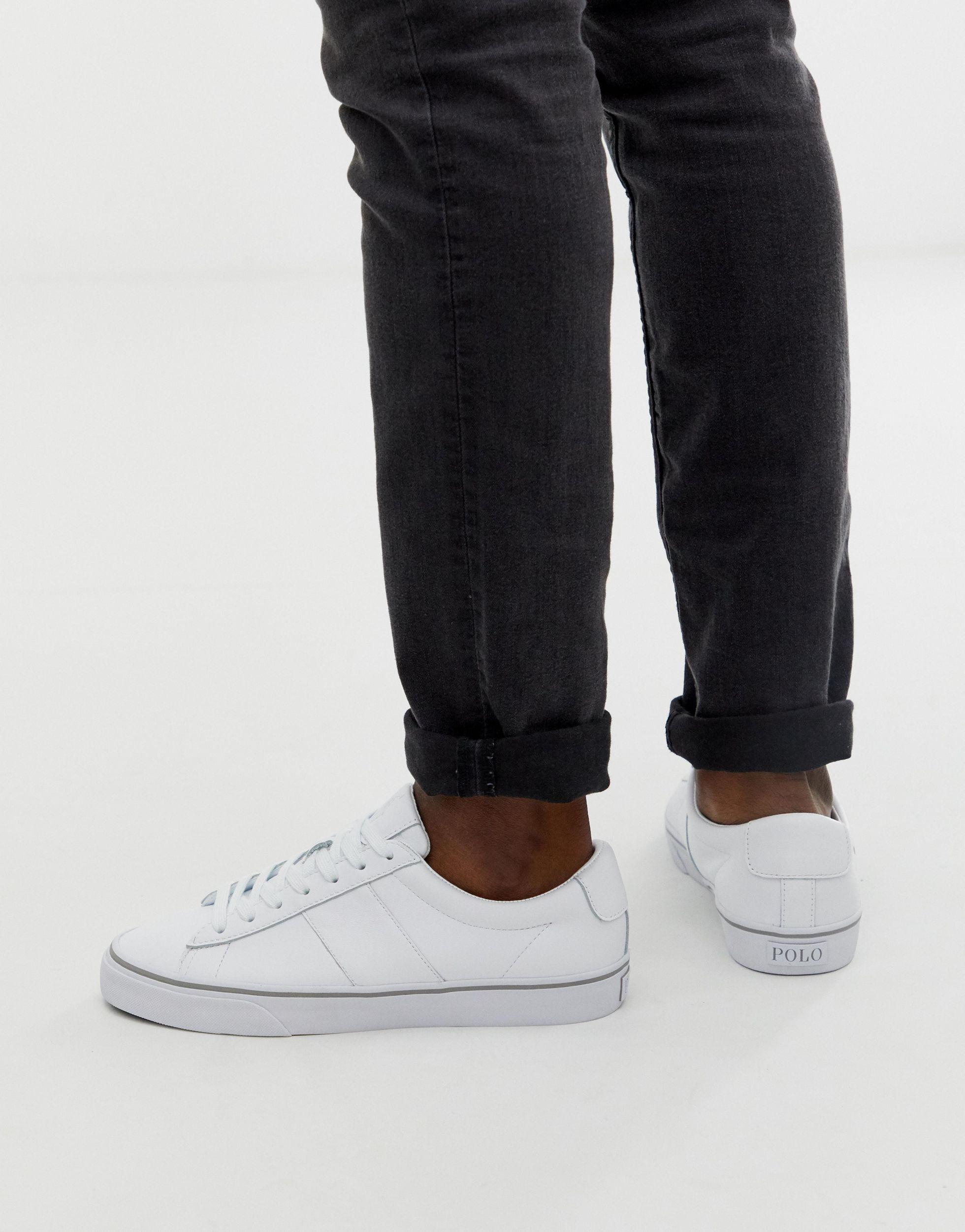 ralph lauren white sayer trainers