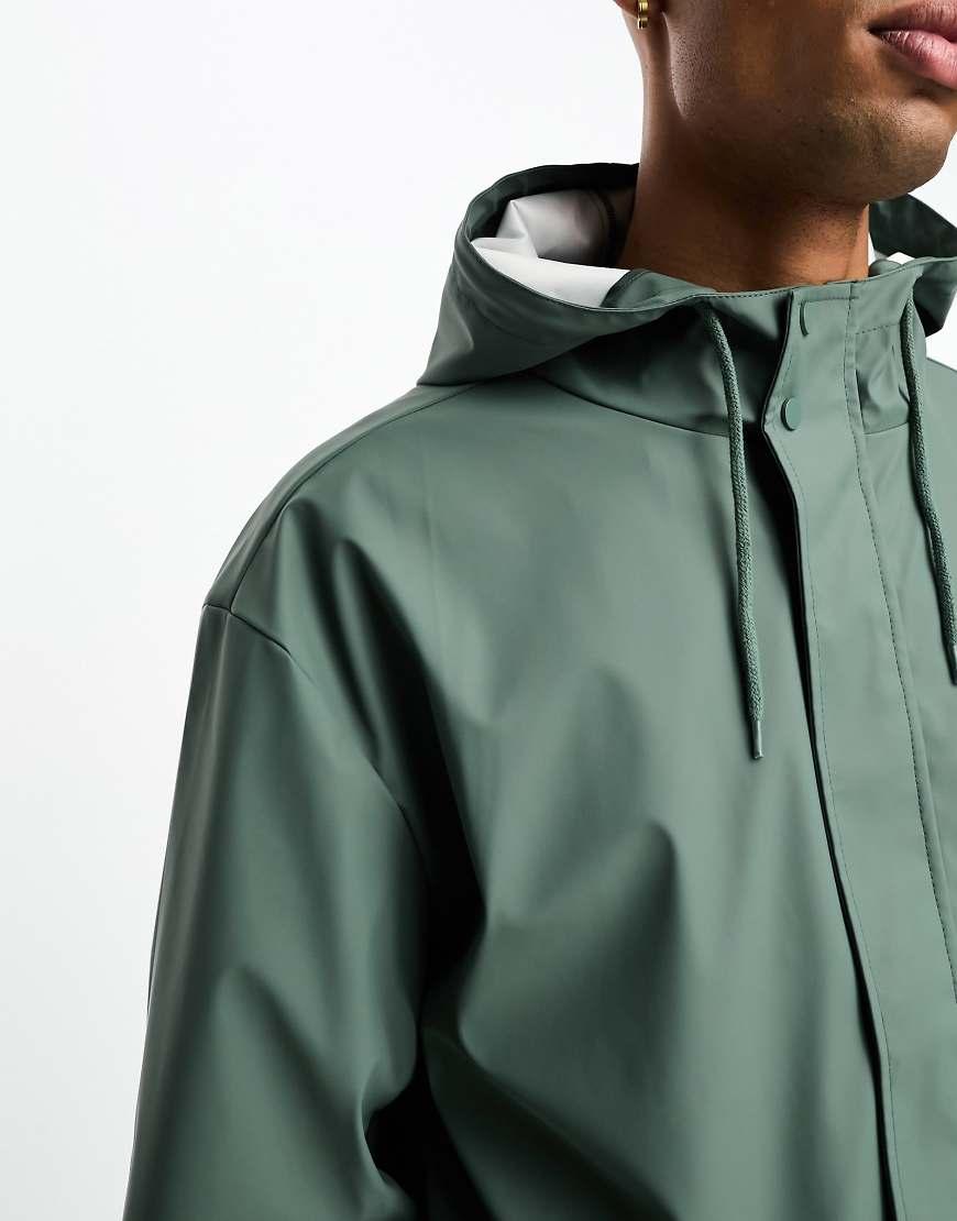 Chubasquero Engomado Impermeable De ASOS de hombre de color Verde Lyst