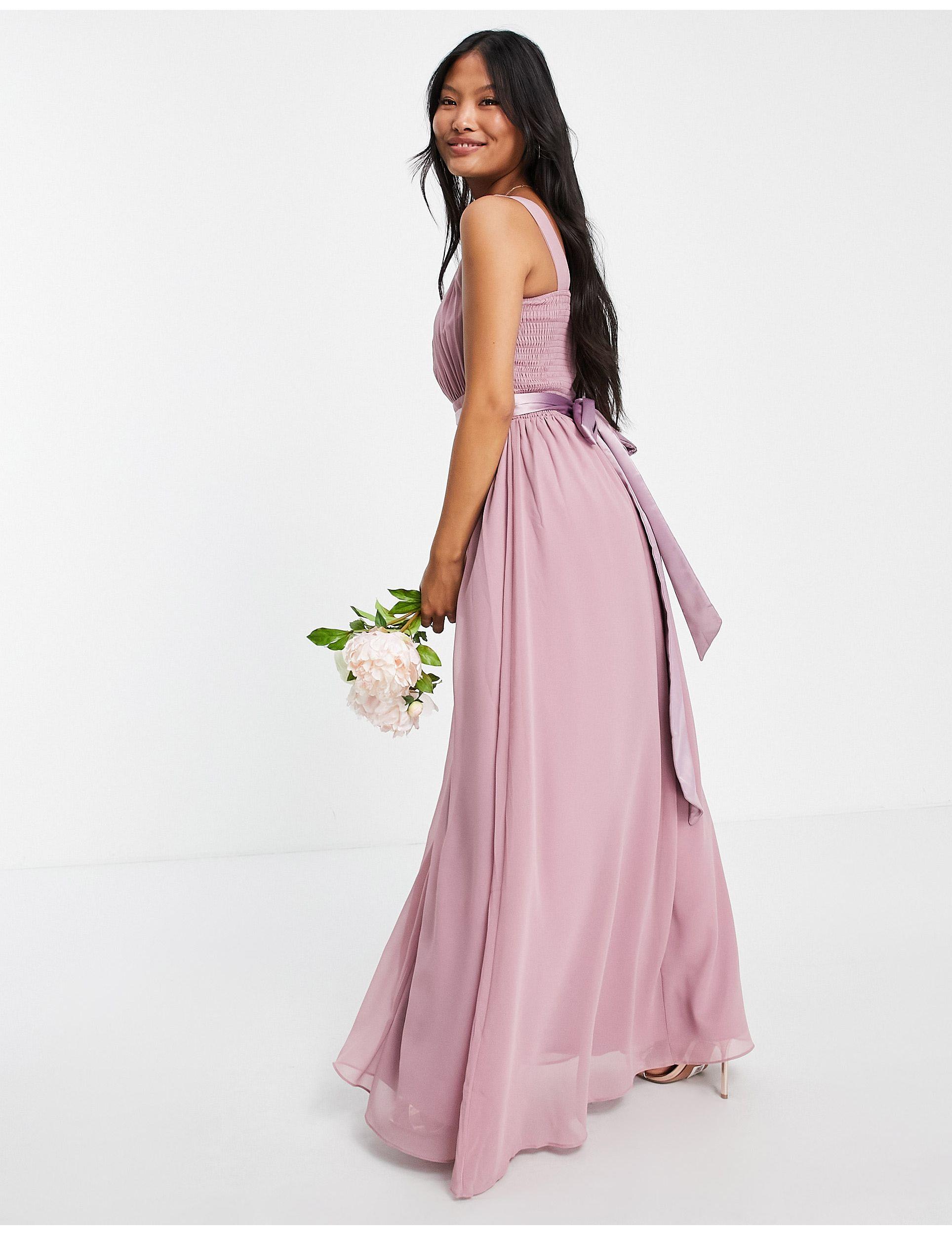 little mistress pink maxi dress