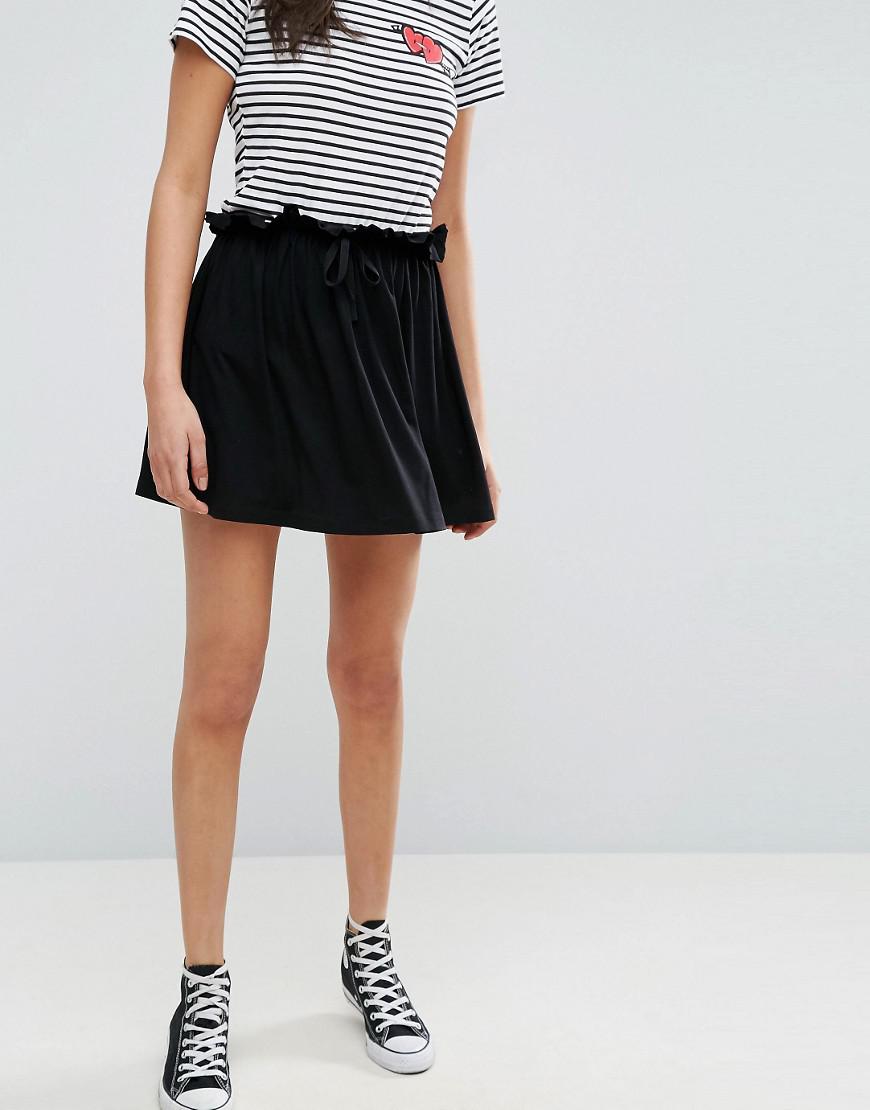 drawstring skater skirt