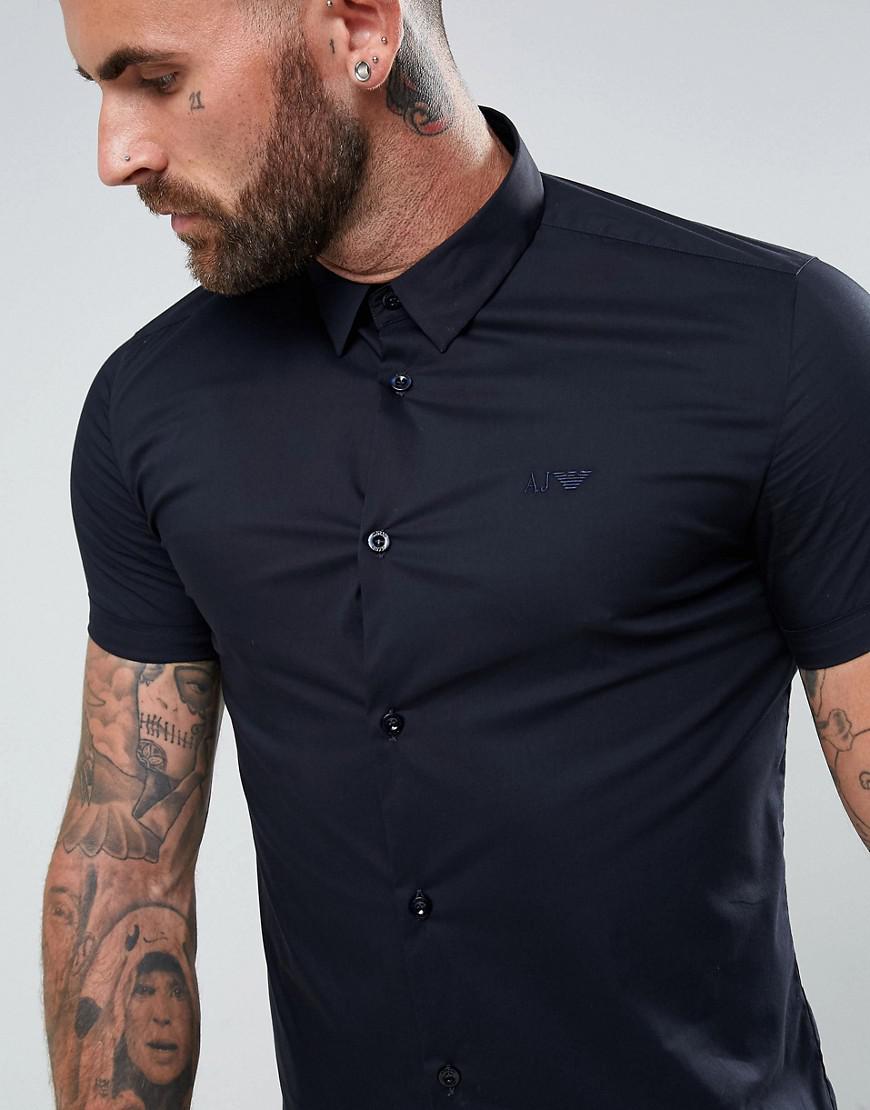 armani navy shirt