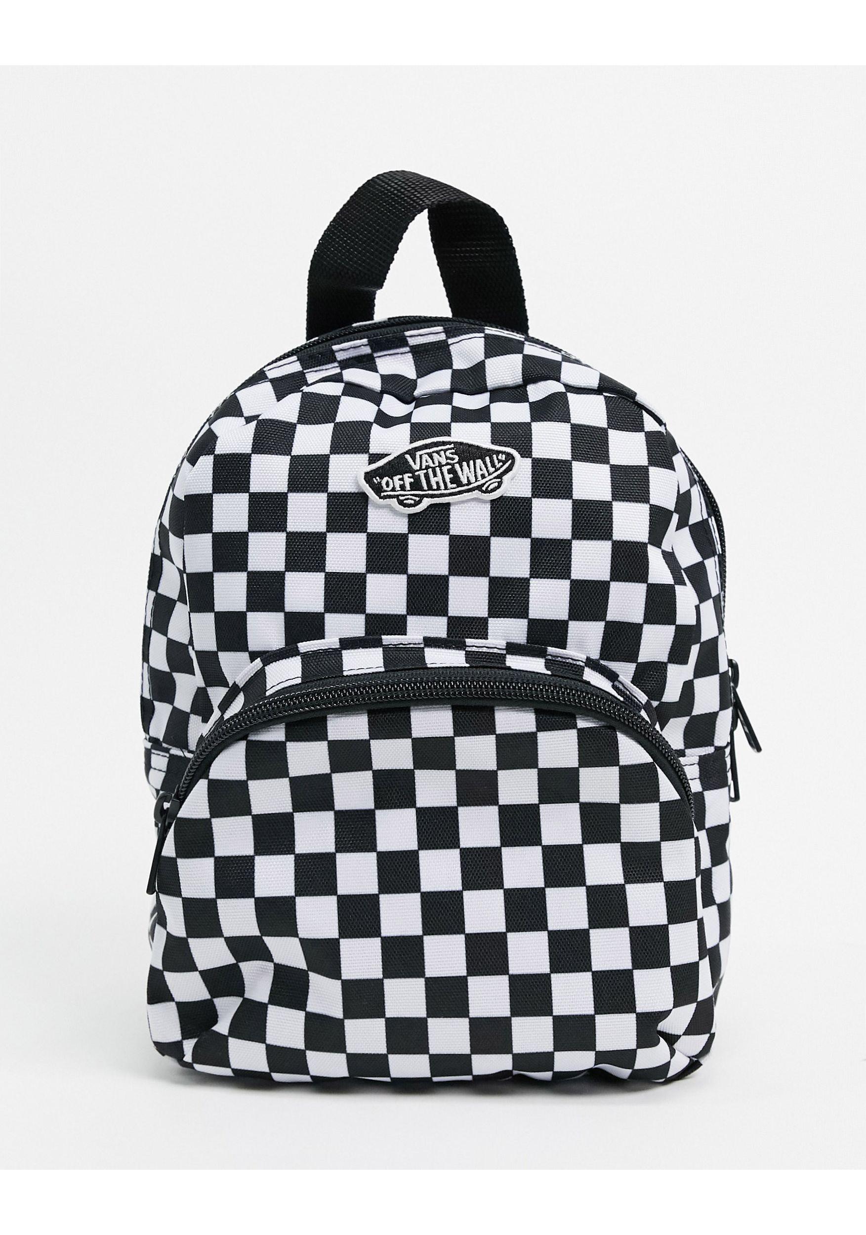 vans checkered mini backpack