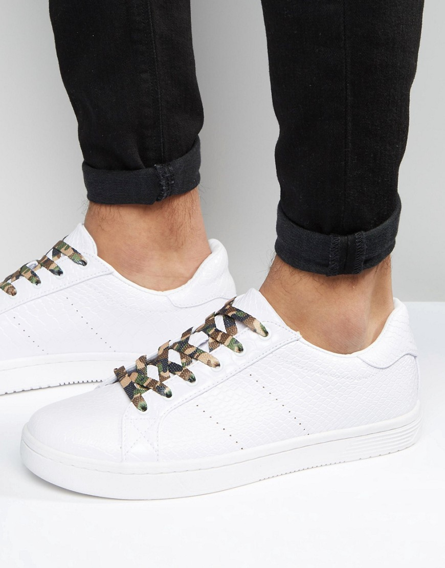 white snakeskin trainers