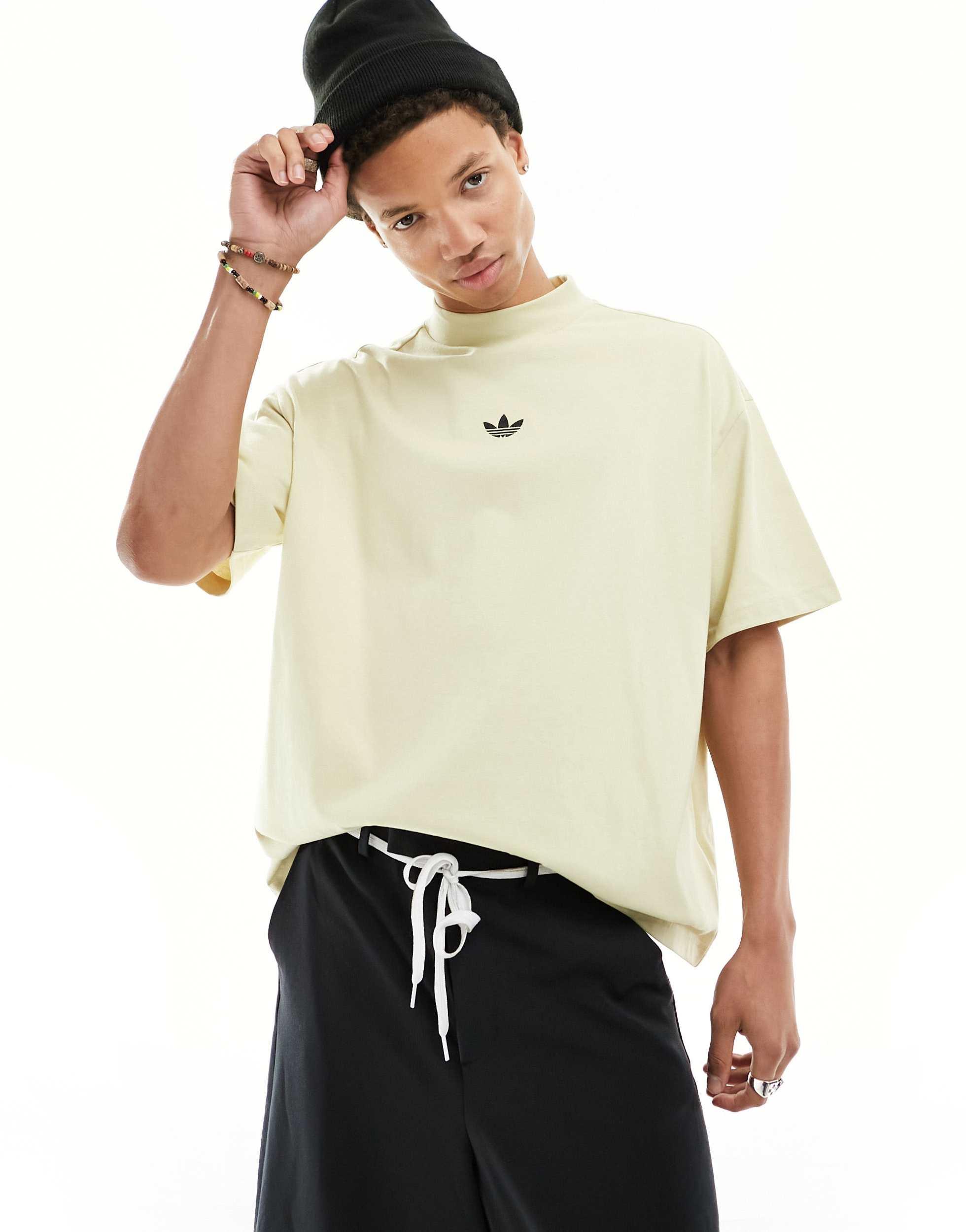 adidas Originals basketball hochgeschlossenes unisex t shirt in WeiB Lyst DE
