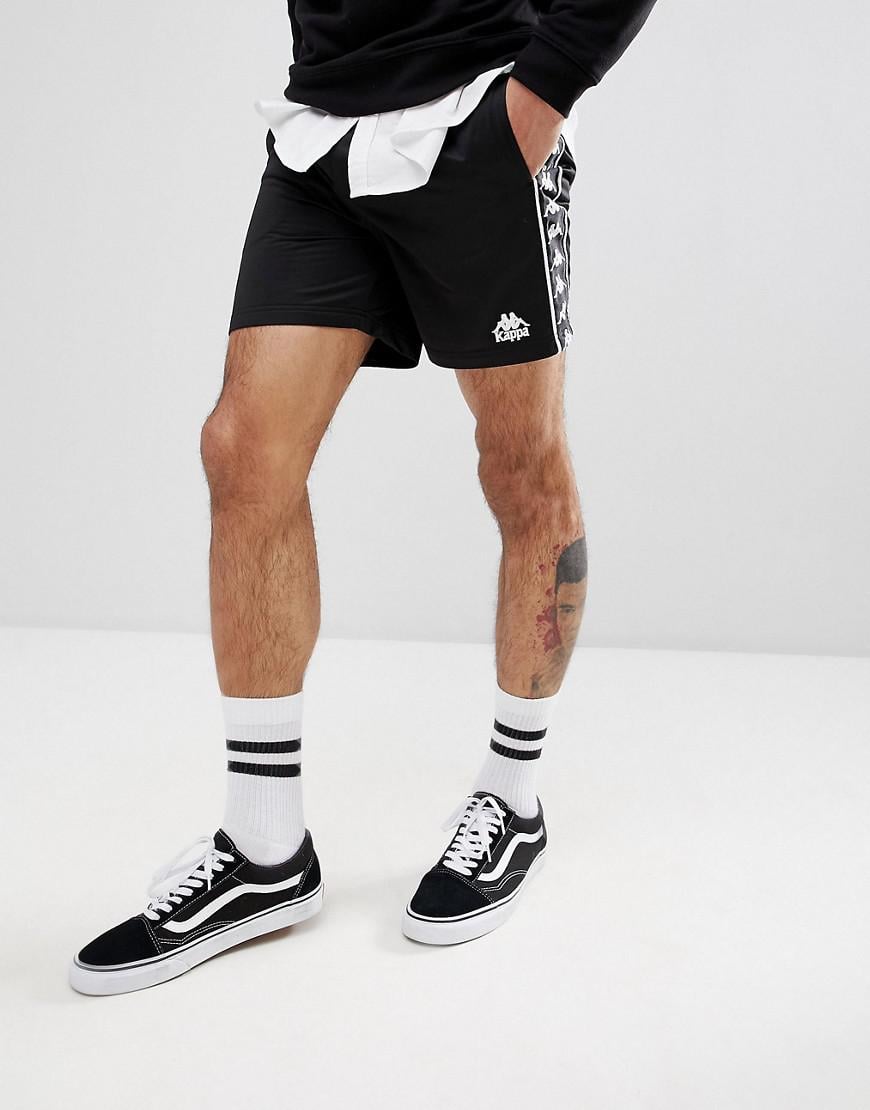 Kappa Shorts With Banda Taping In Black for Men | Lyst Canada