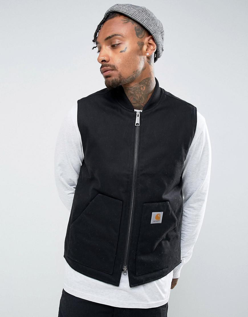 Carhartt WIP Canvas Vest in Black for Men | Lyst