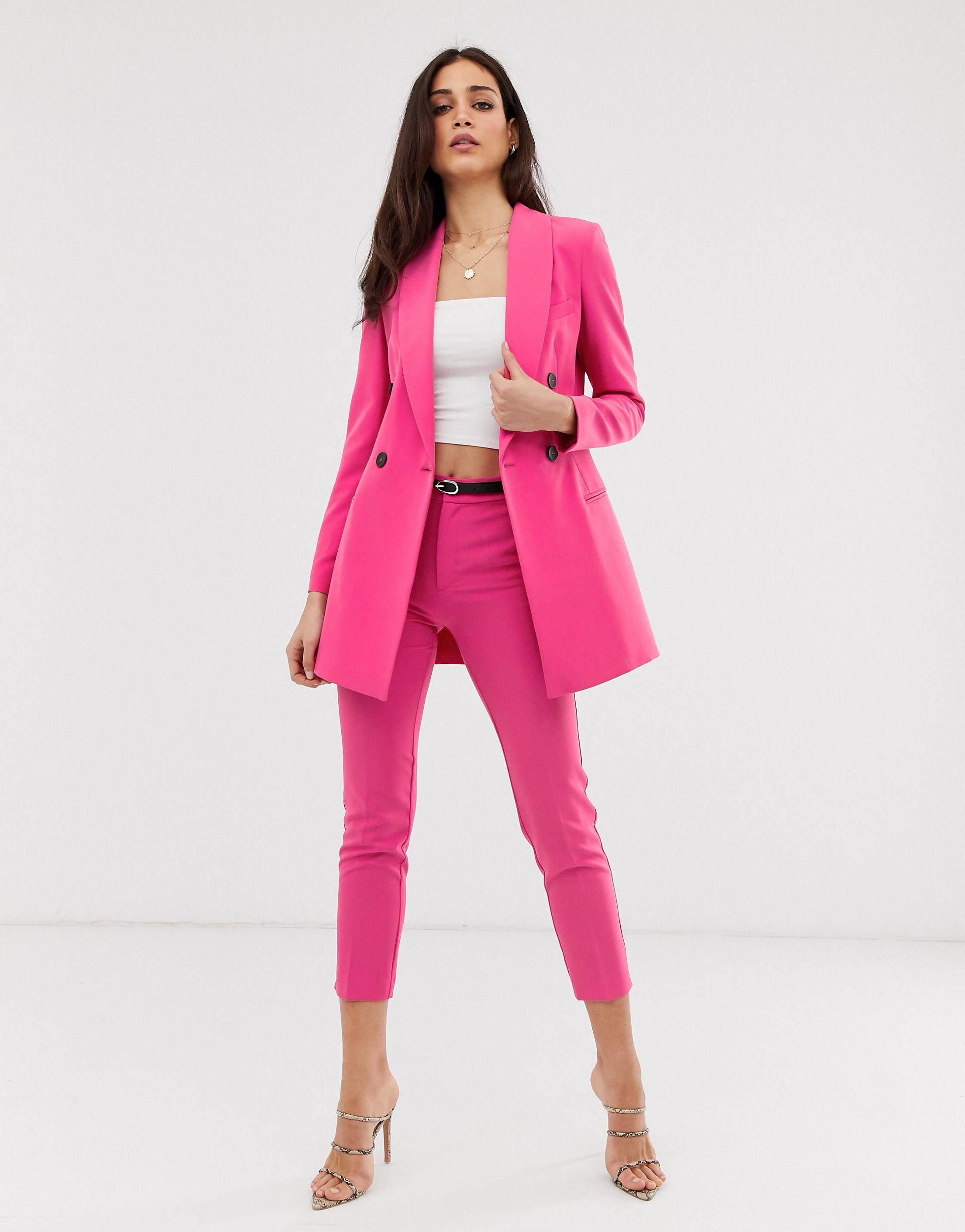 stradivarius pink blazer