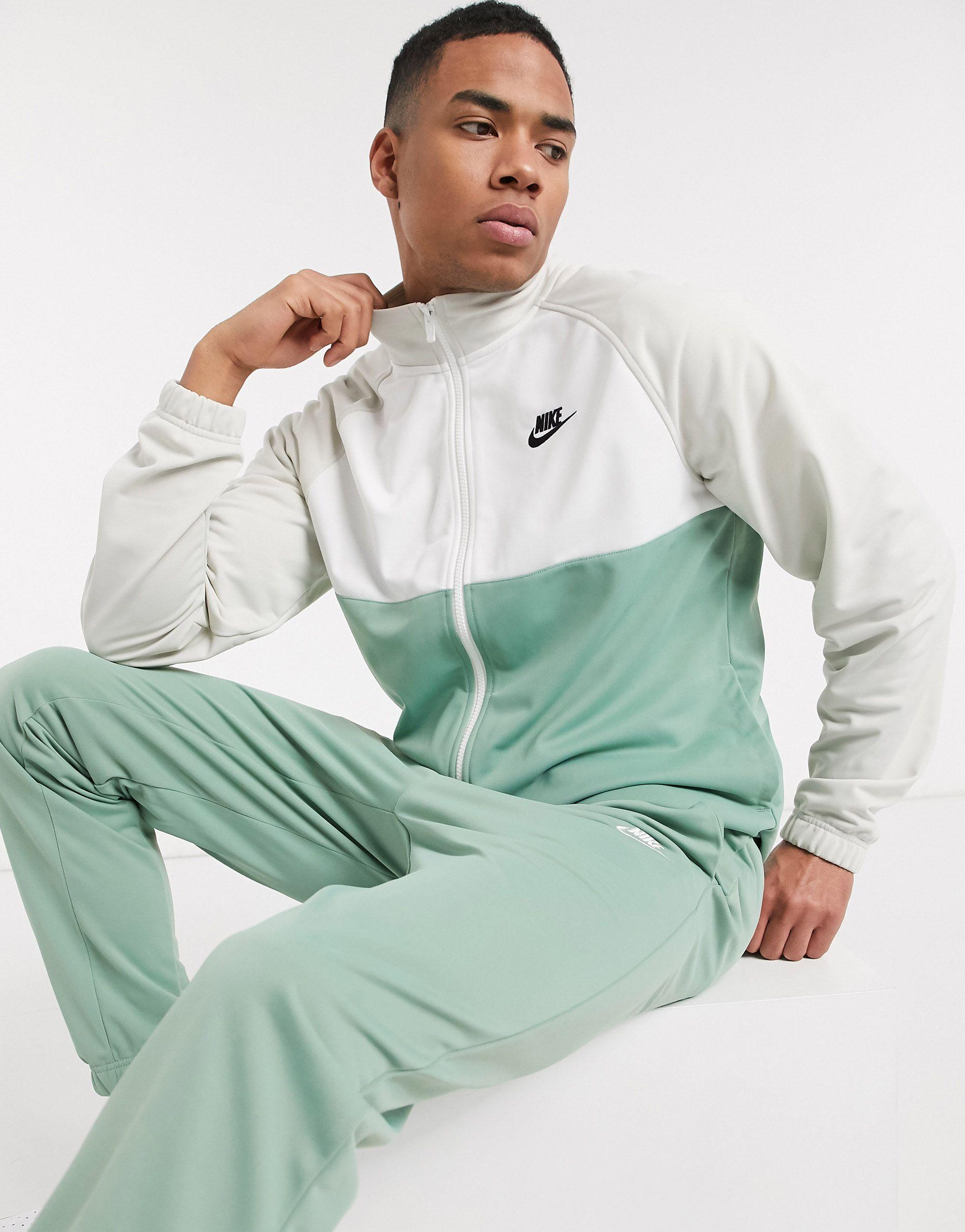 Nike Synthetic Club Polyknit Tracksuit Set in Dusty Green (Green) for Men -  Lyst