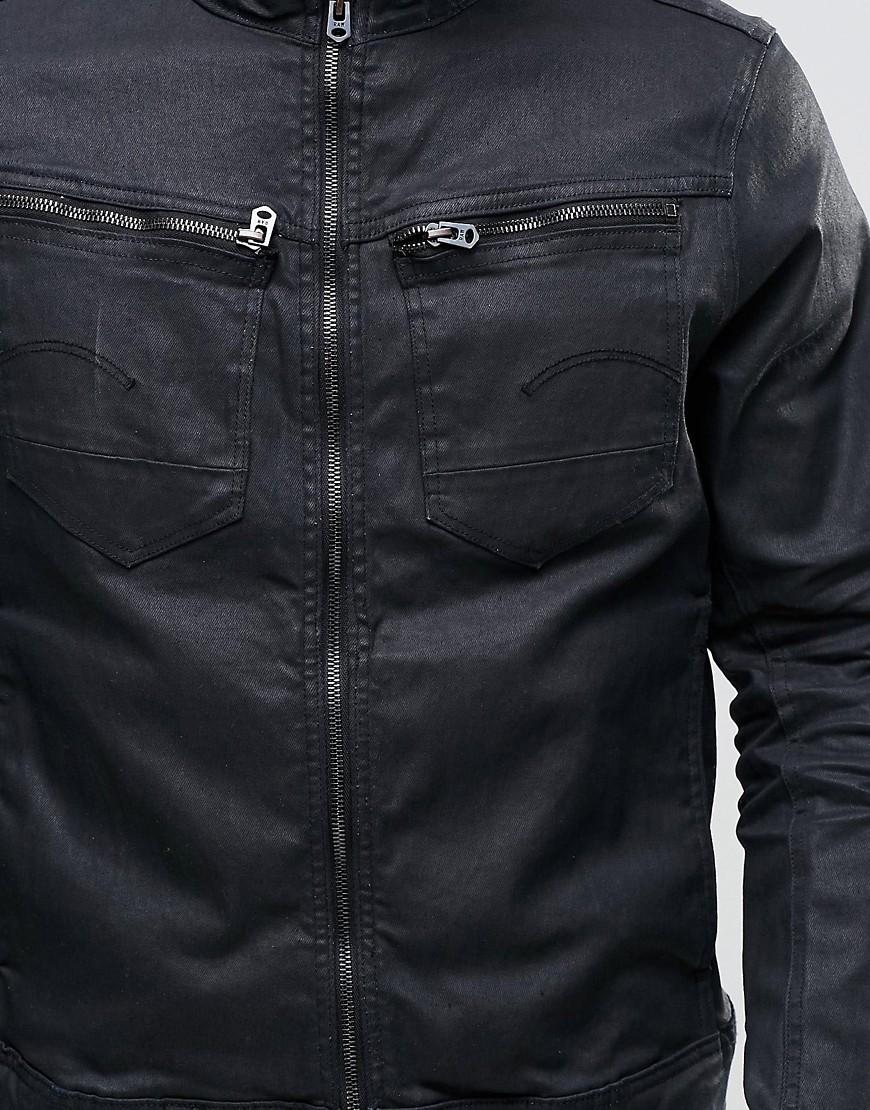 GStar RAW Arc Zip 3d Slim Denim Jacket Deconstructed in Black for Men