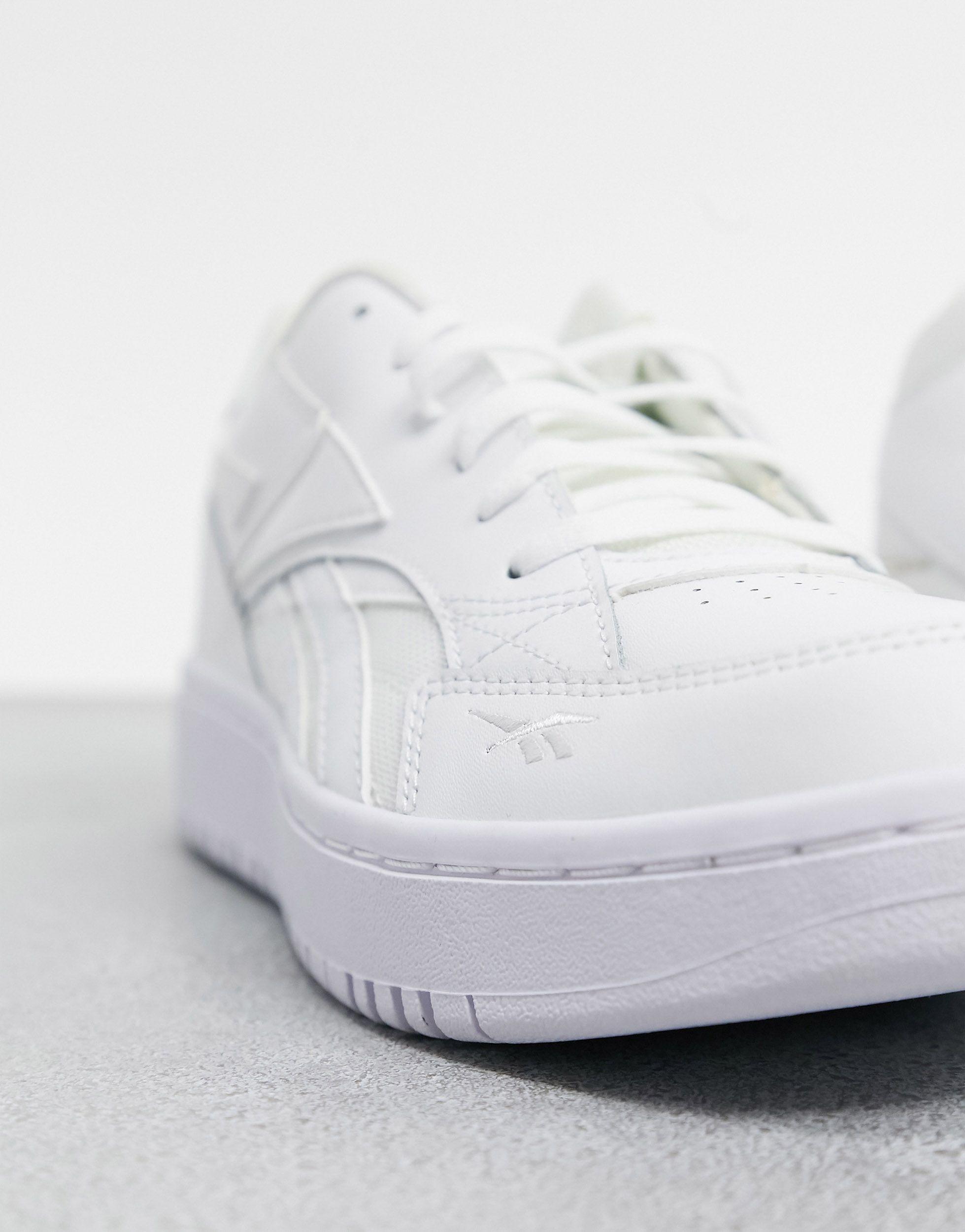 reebok court double mix trainers in white