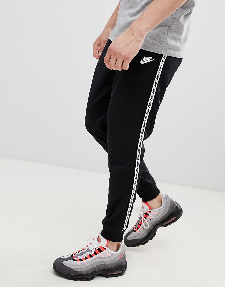 Nike Taping Skinny Fit Sweatpants In Black Ar4912-010 for Men | Lyst