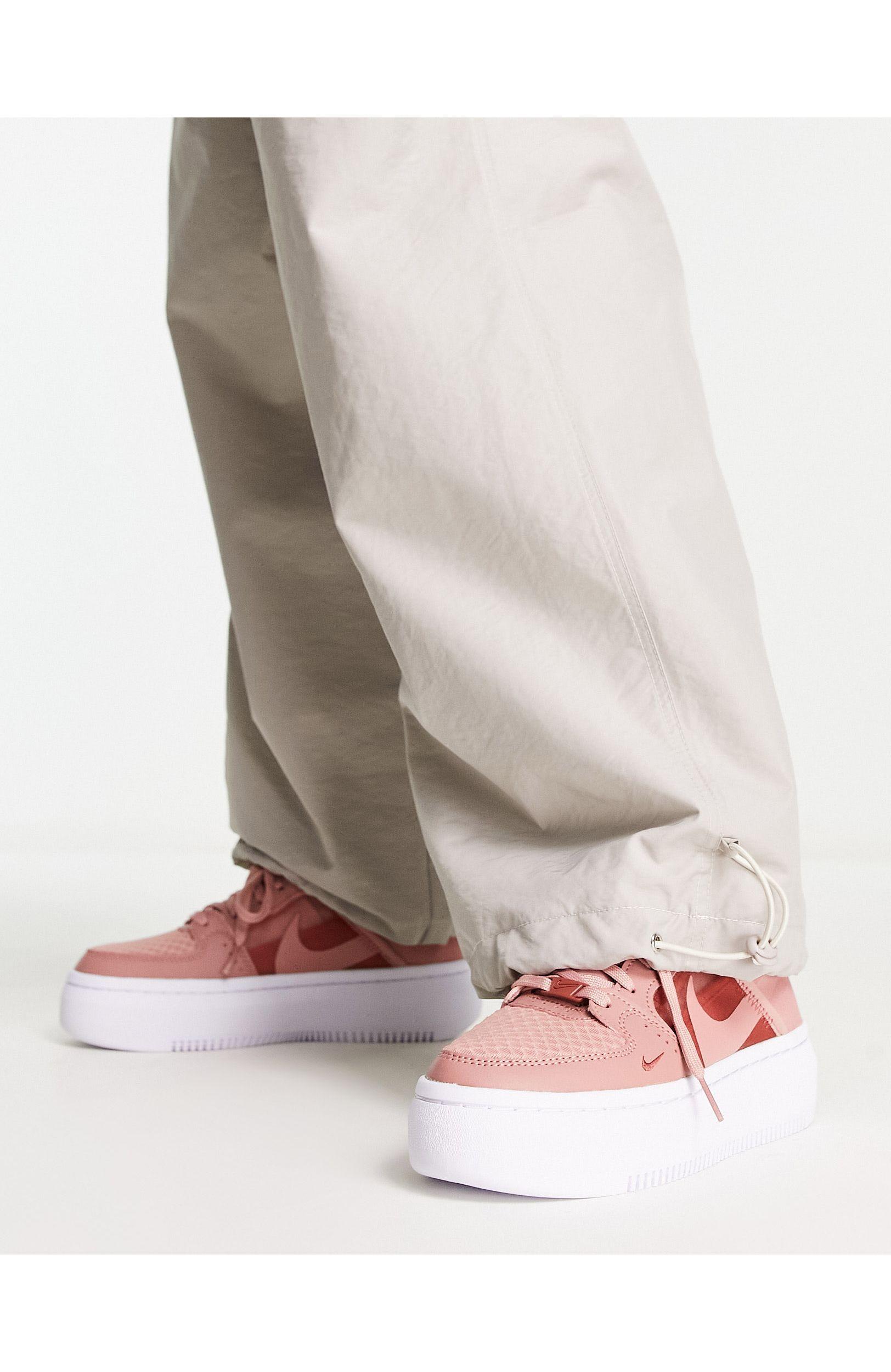 Nike Court Vision Alta Platform Sneakers in Pink | Lyst