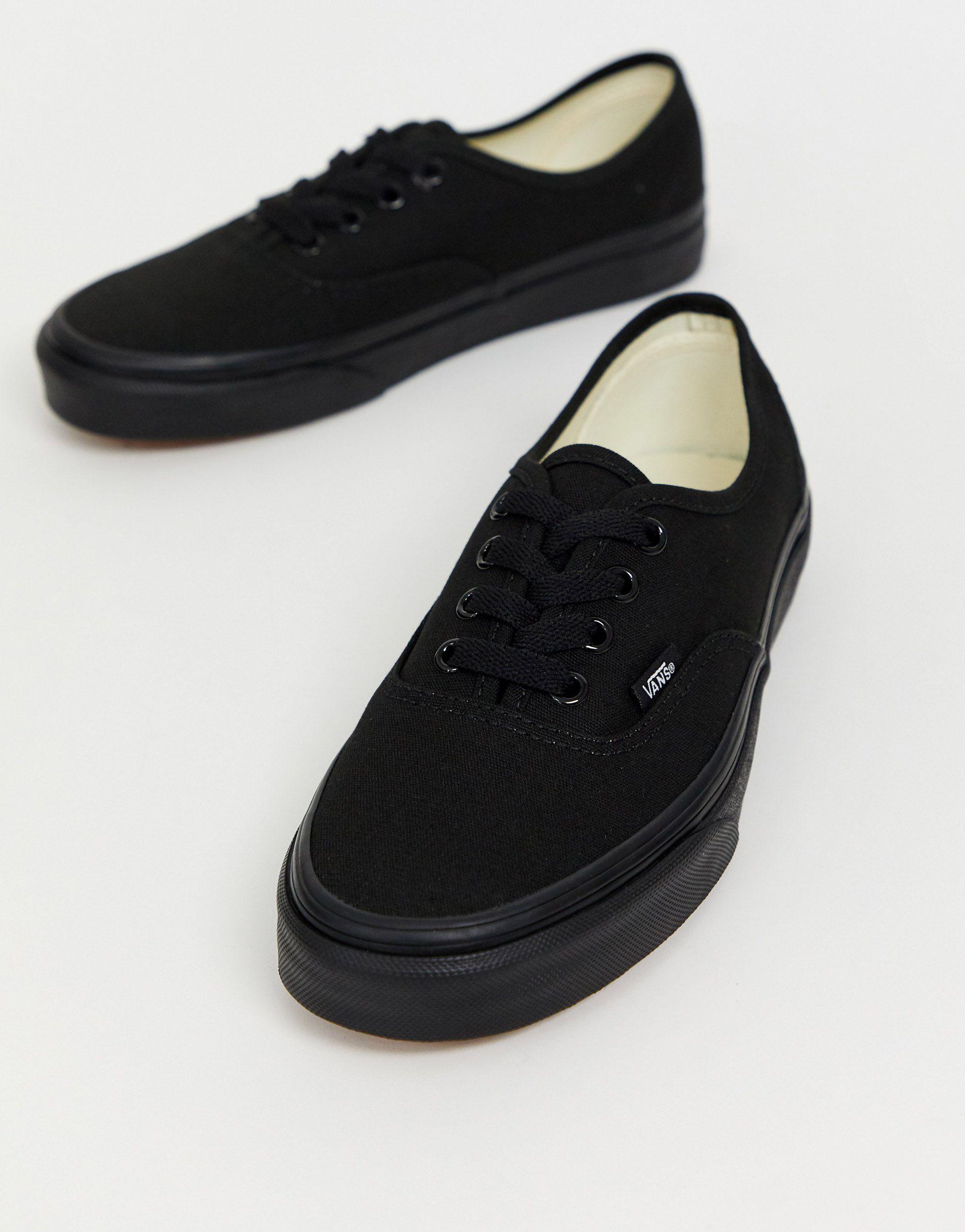 vans triple black authentic