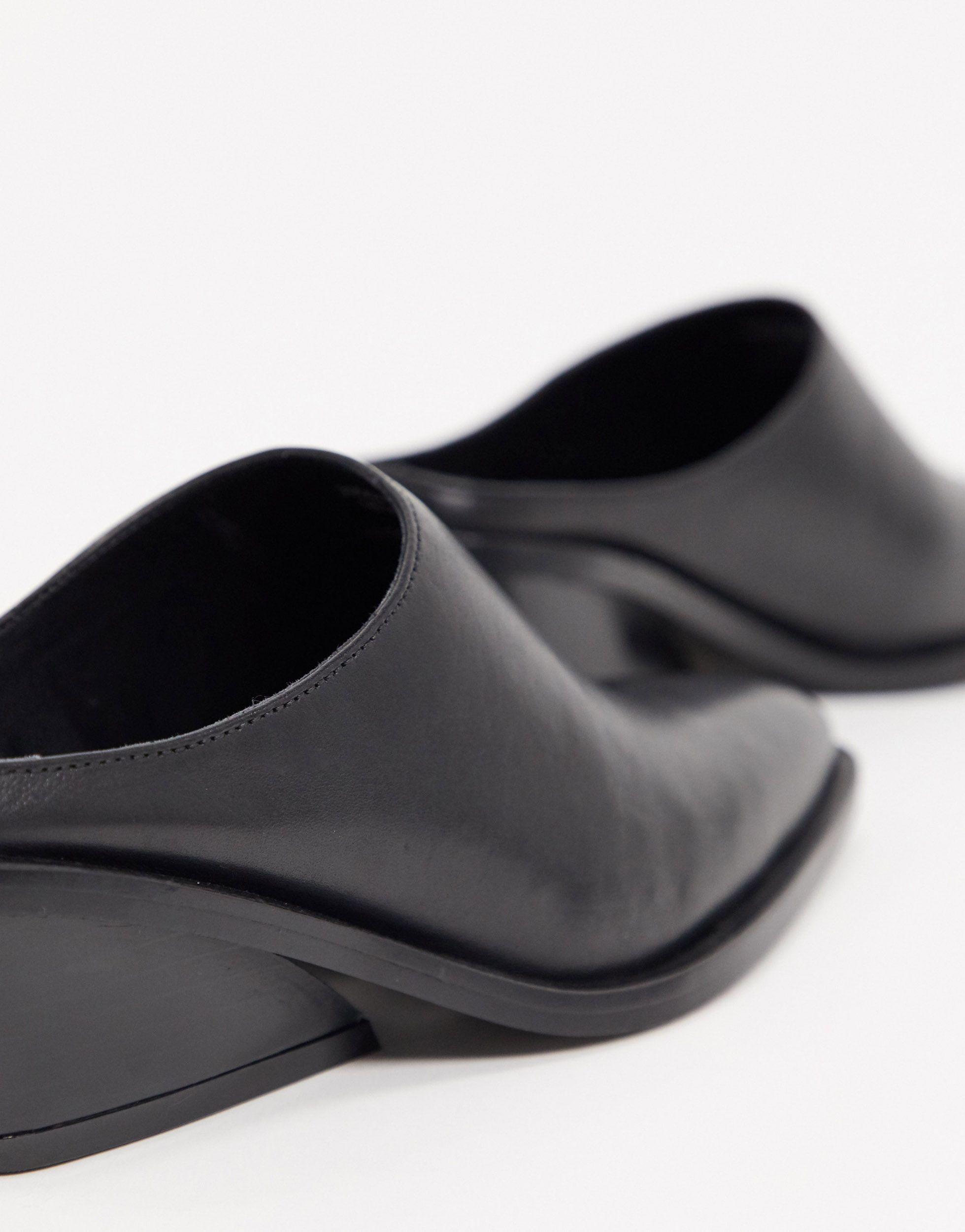 Mila Sabot stile western neri di ASOS in Nero Lyst