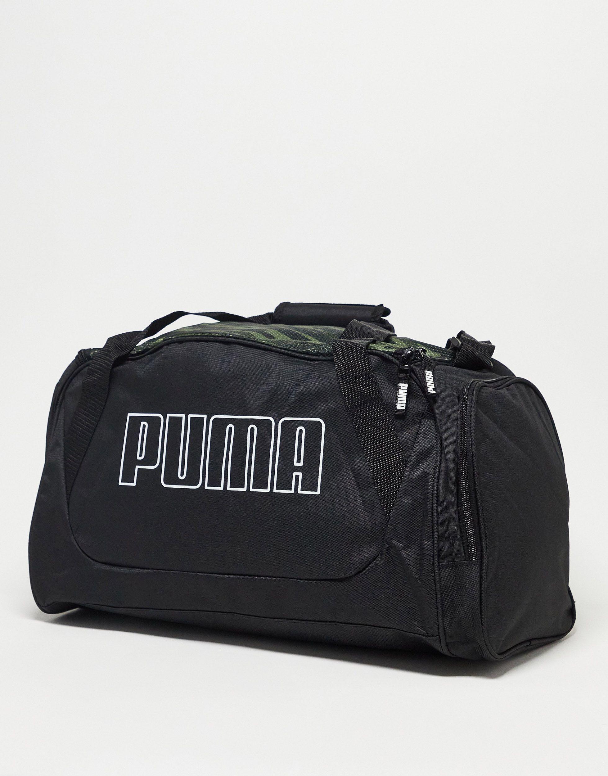 PUMA Evercat Contender 3.0 Camo Duffel Bag in Black for Men | Lyst