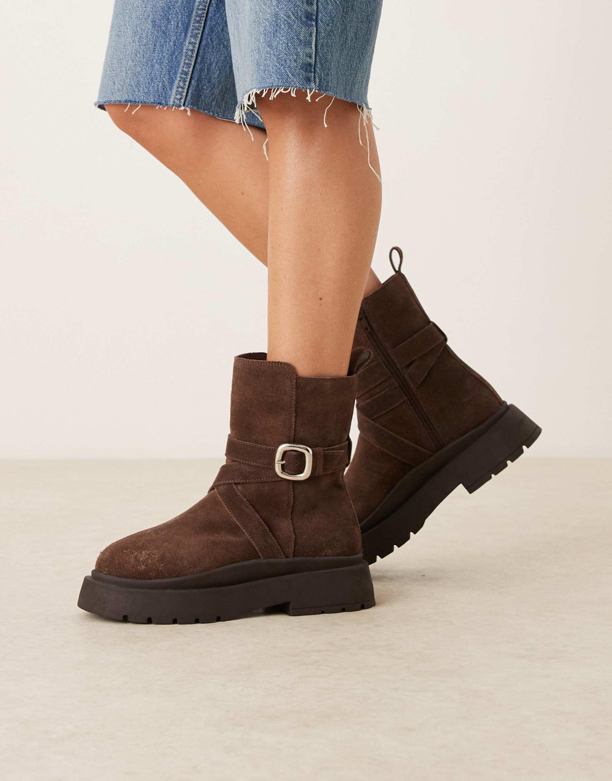 Brown ASOS Boots for Women | Lyst