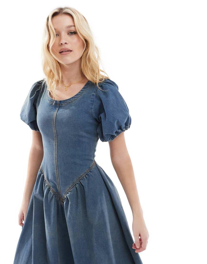 sachin and babi light blue dress A Line Fairy Green Prom Dresses Long Sleeves Off... From 91,41 € main image 1