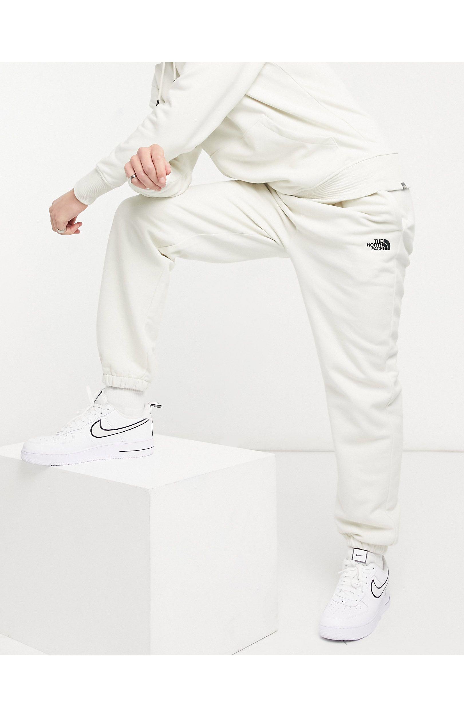 The North Face Oversized Essential joggers in White for Men | Lyst