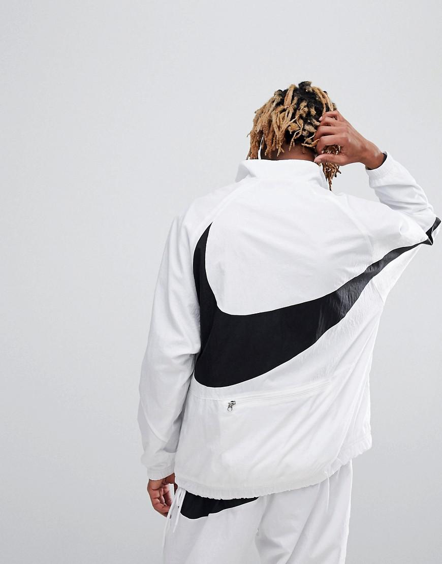 Nike Synthetic Vaporwave Packable Half Zip Jacket With Large Swoosh In  White Aj2696-100 for Men | Lyst Australia