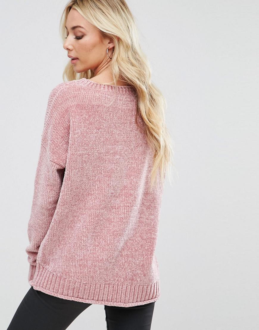 pink chenille jumper