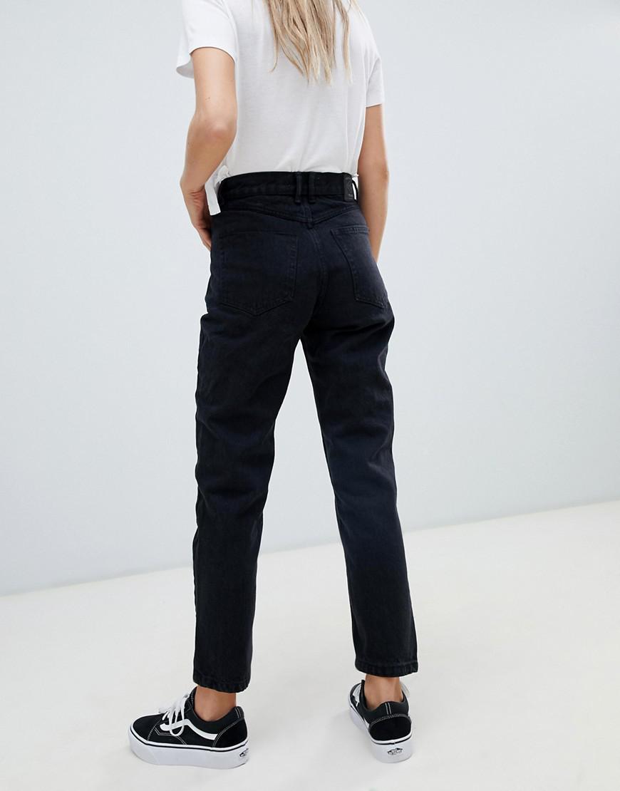 pull and bear mom jeans black