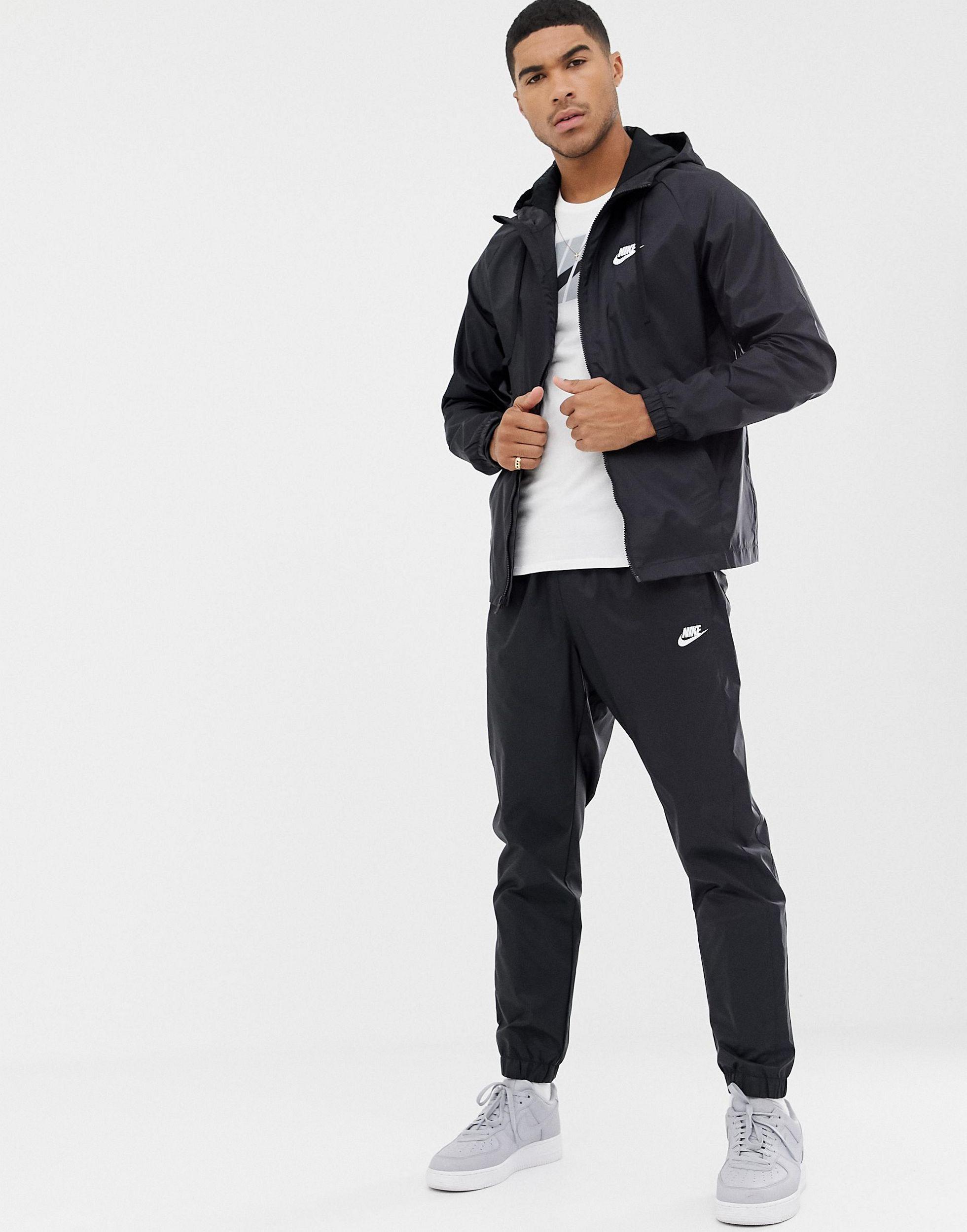 Nike Synthetic Woven Tracksuit Set in Black for Men | Lyst Australia
