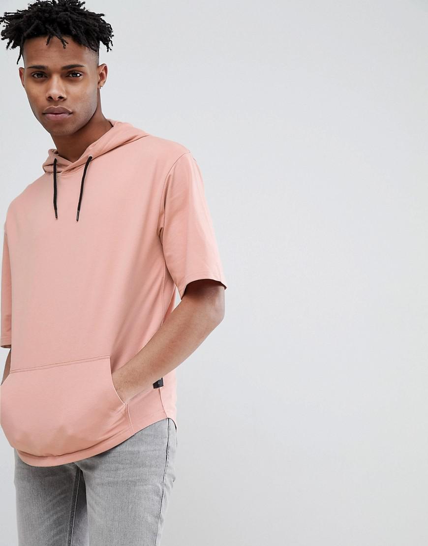 Only \u0026 Sons Denim Short Sleeve Hoodie 
