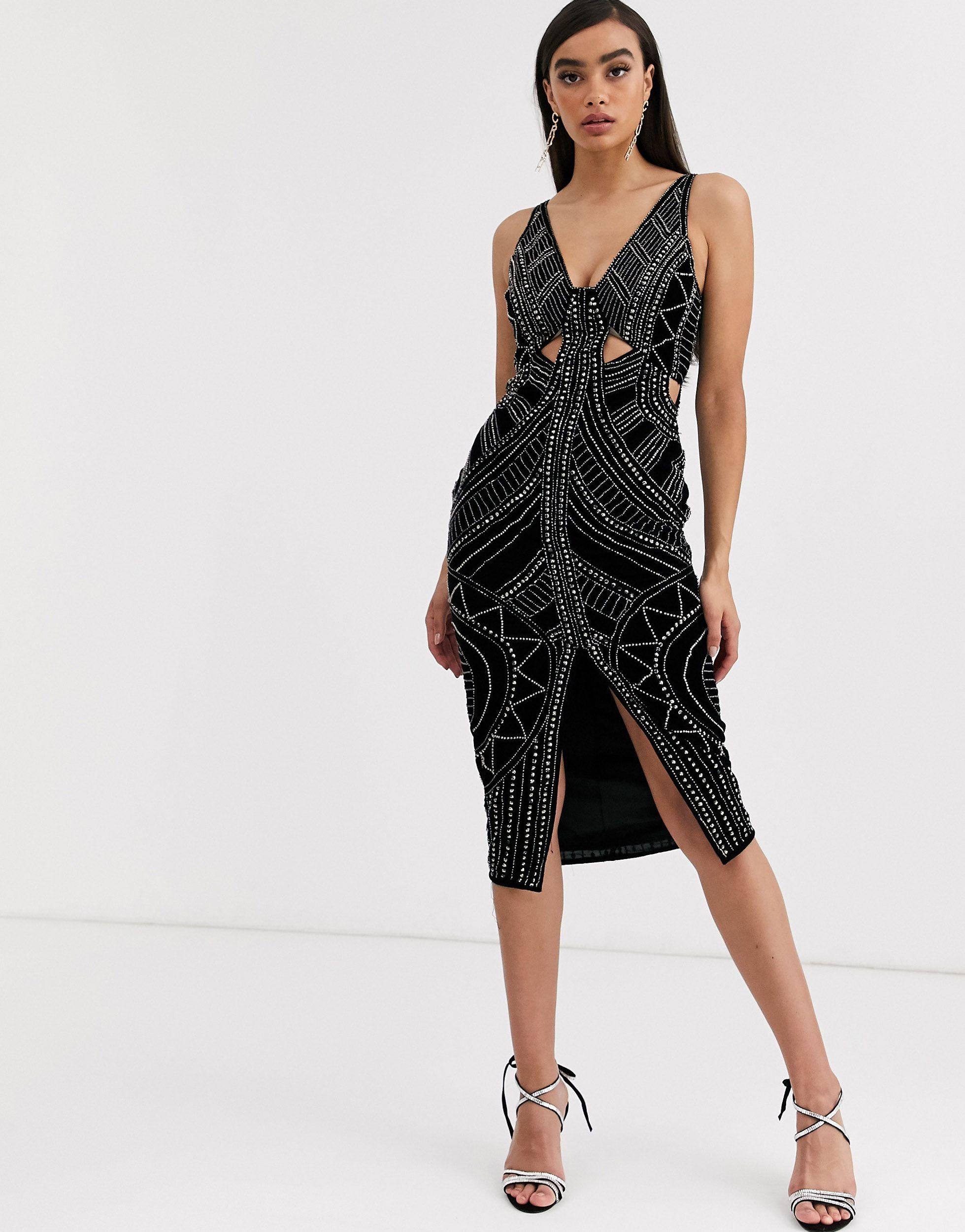 velvet cutout dress