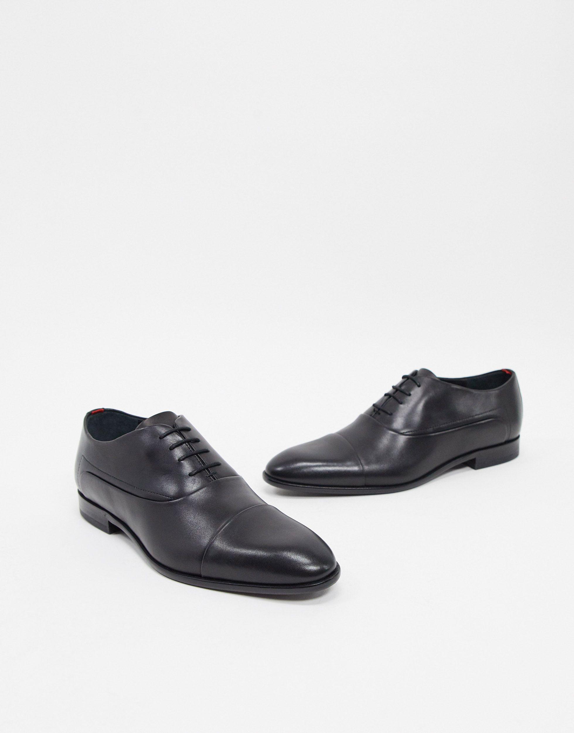 BOSS Hugo – appeal – oxford-schuhe zum schnüren in Schwarz für