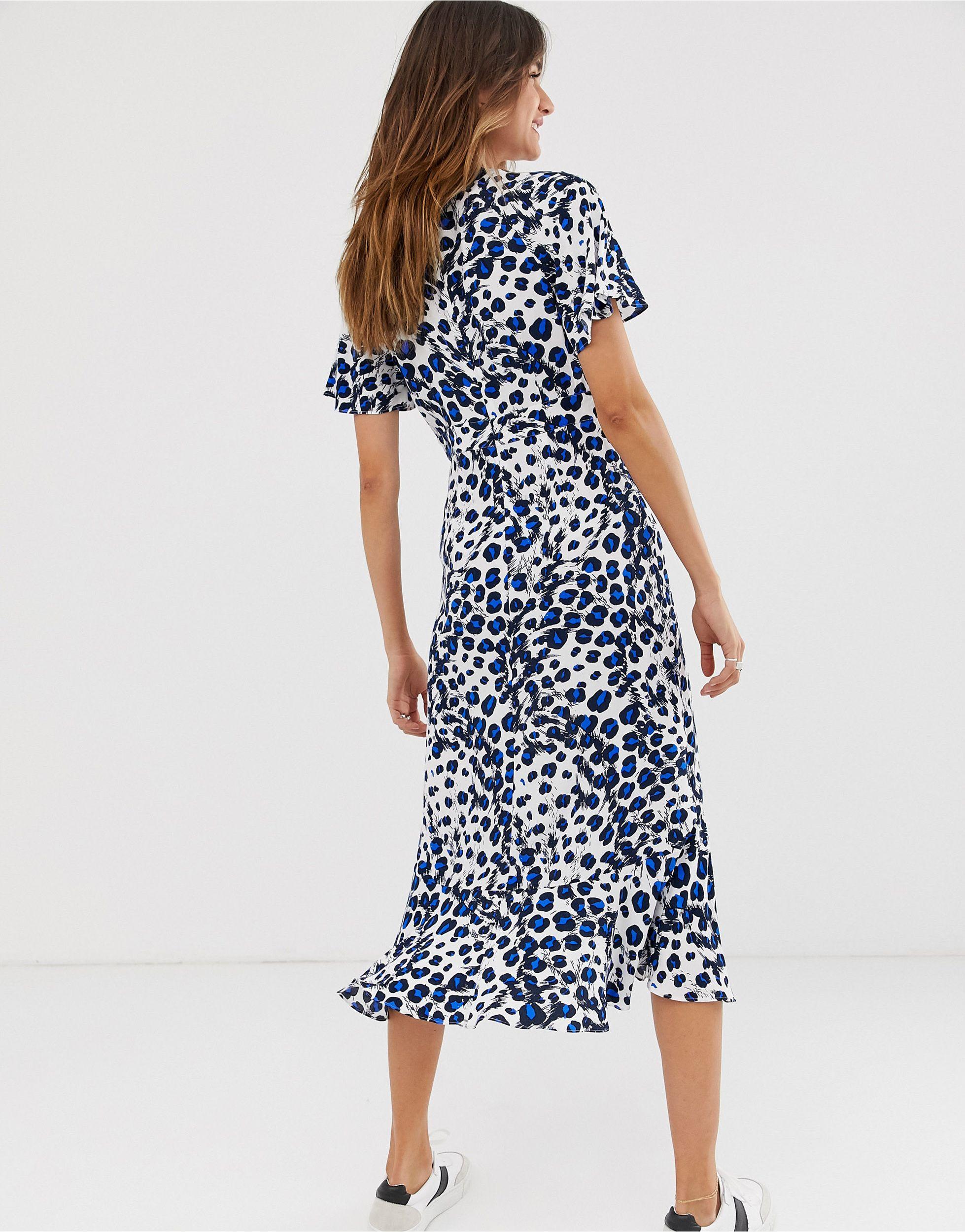 whistles brushed leopard dress