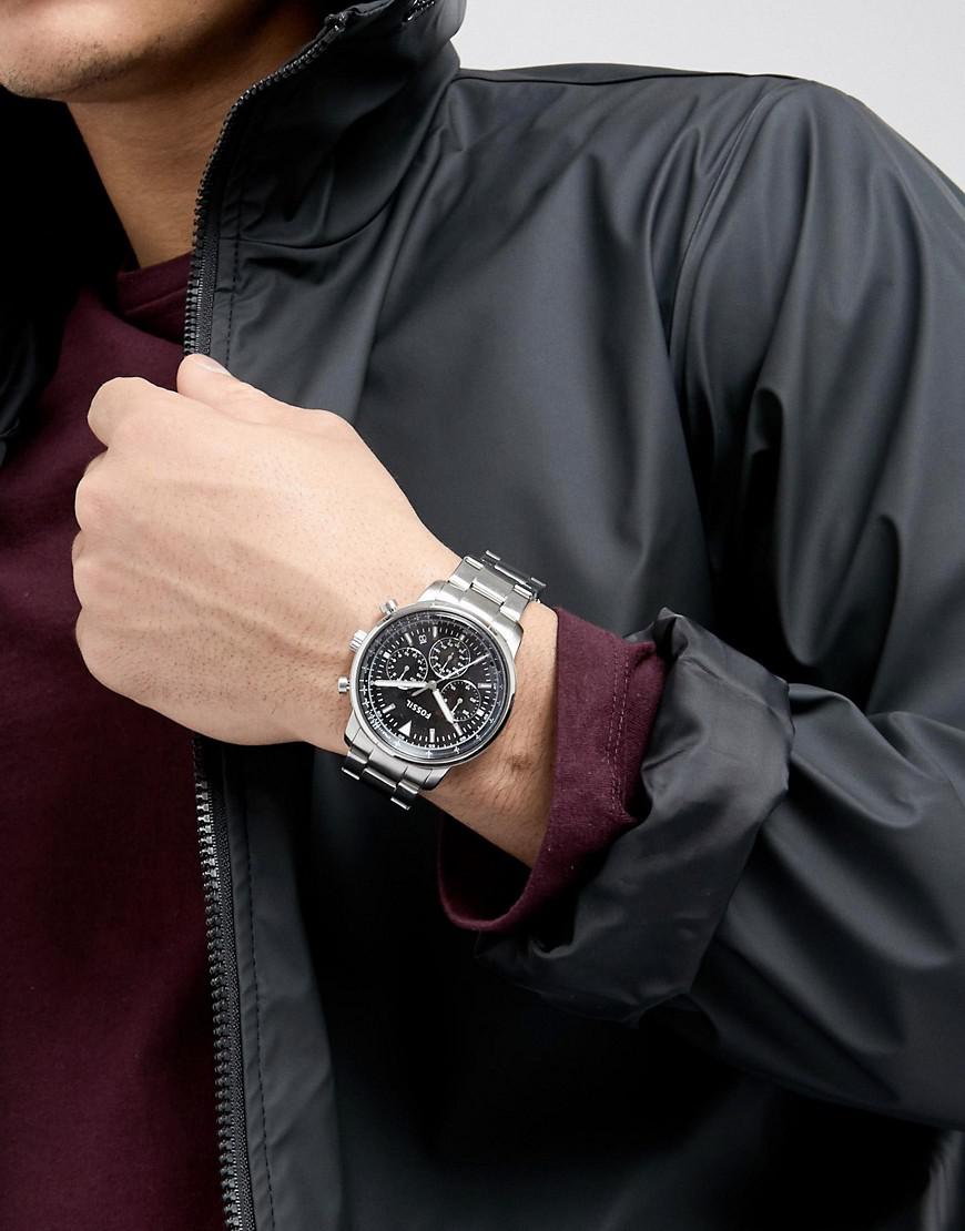 goodwin chronograph black silicone watch