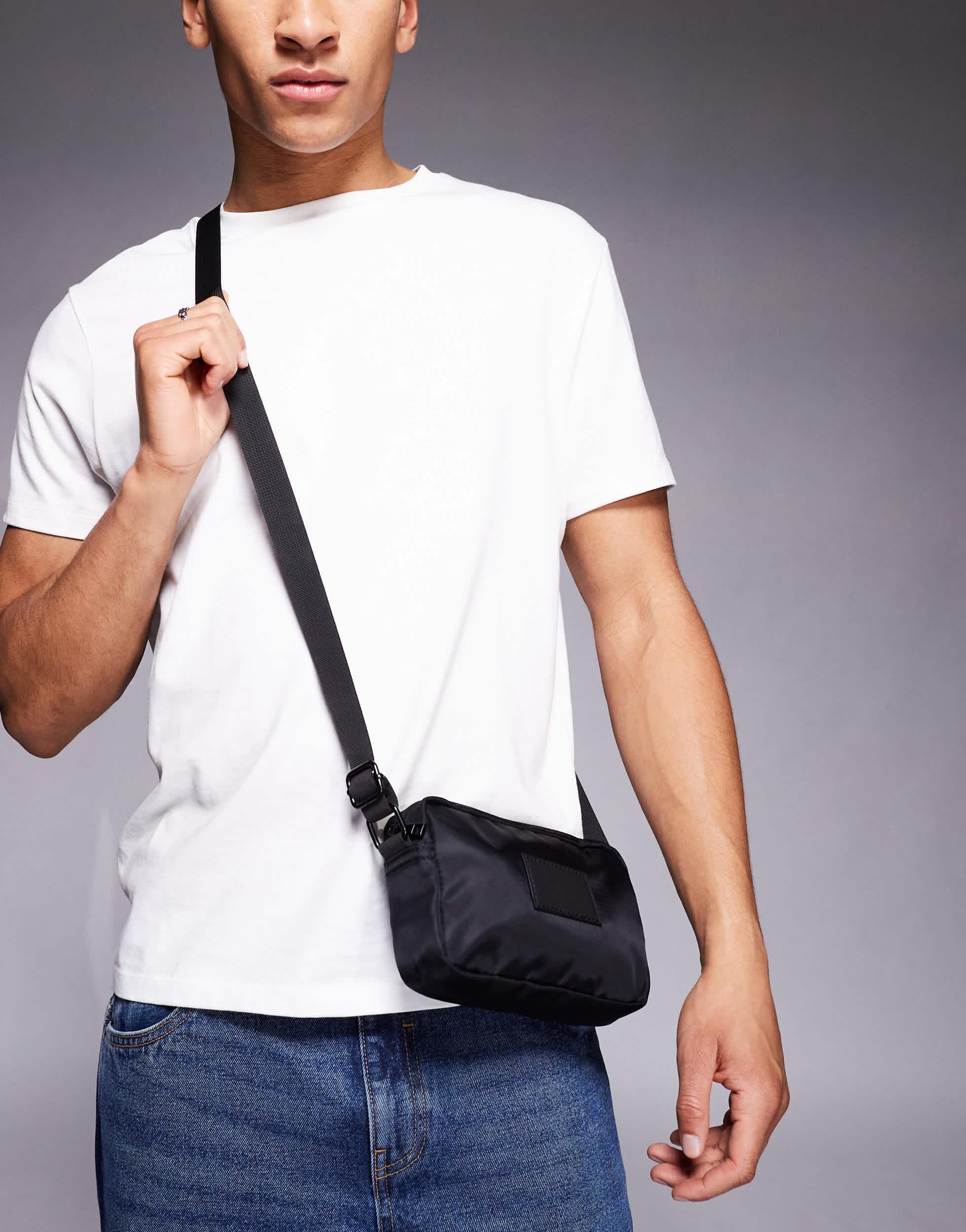 Asos Taschen Clutch Handtasche Schwarz True Decadence – Satin