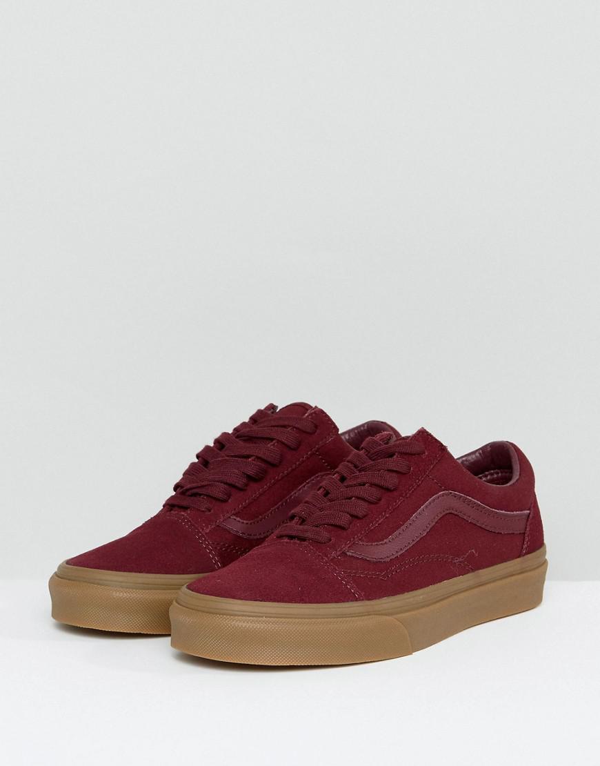 red vans brown sole
