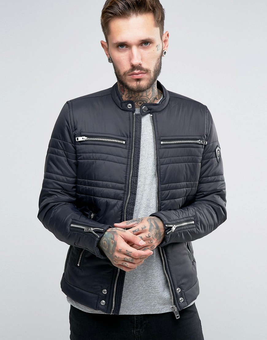 diesel quilted jacket